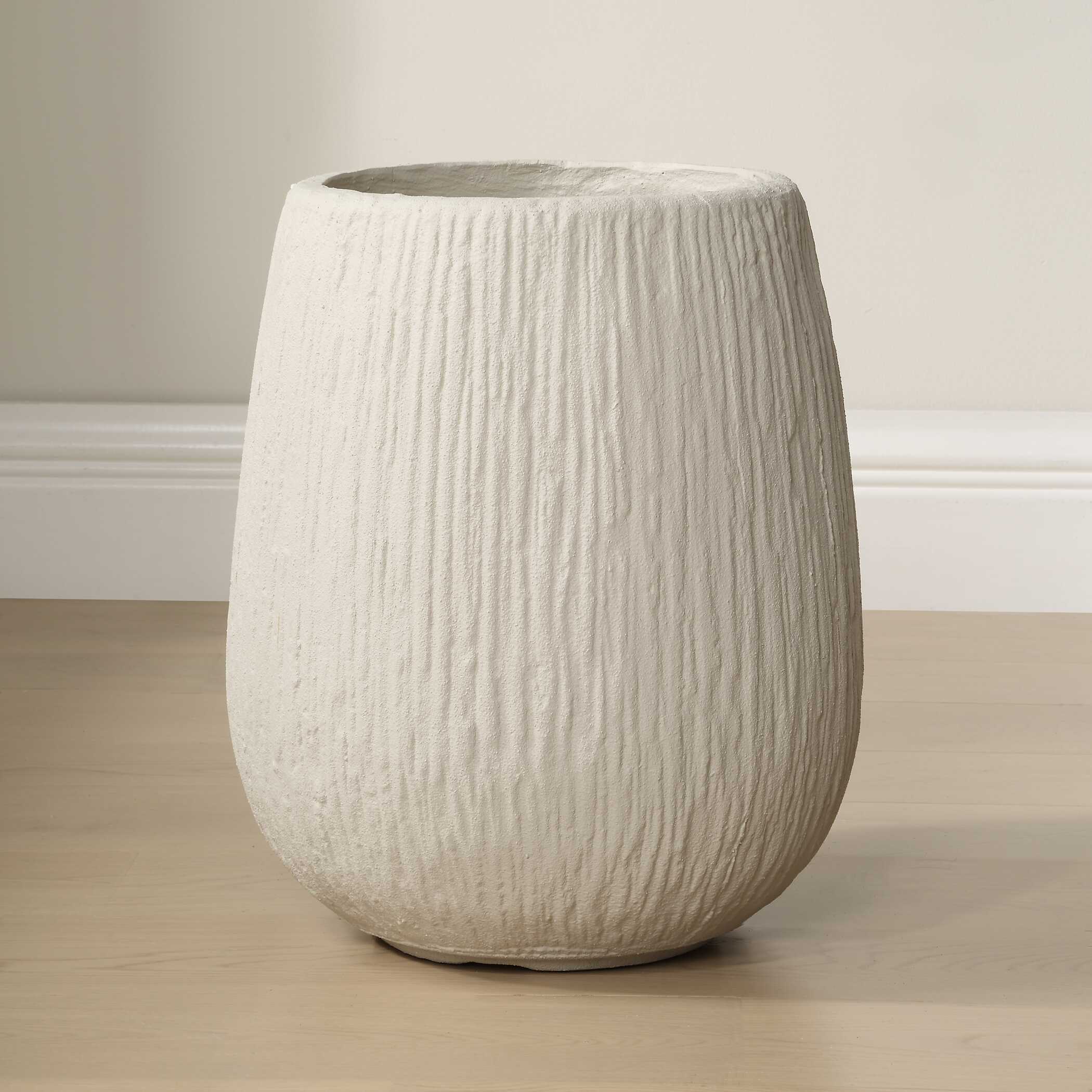 Rustic Ridge Off-White Outdoor Planter - Image 3