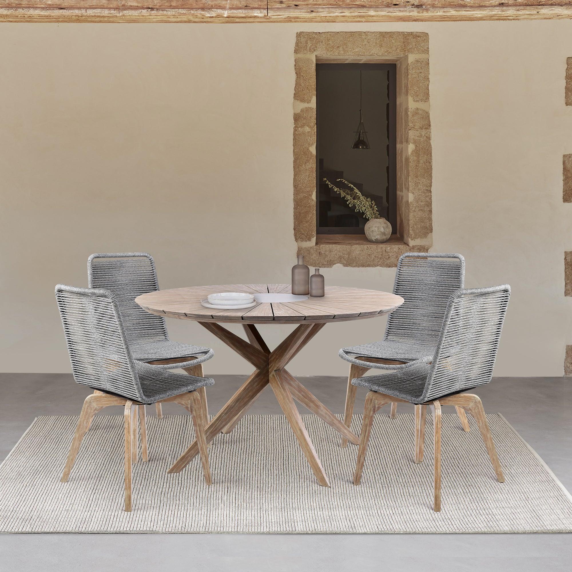 Sachi and Island Outdoor 5 Piece Dining Set - Image 2