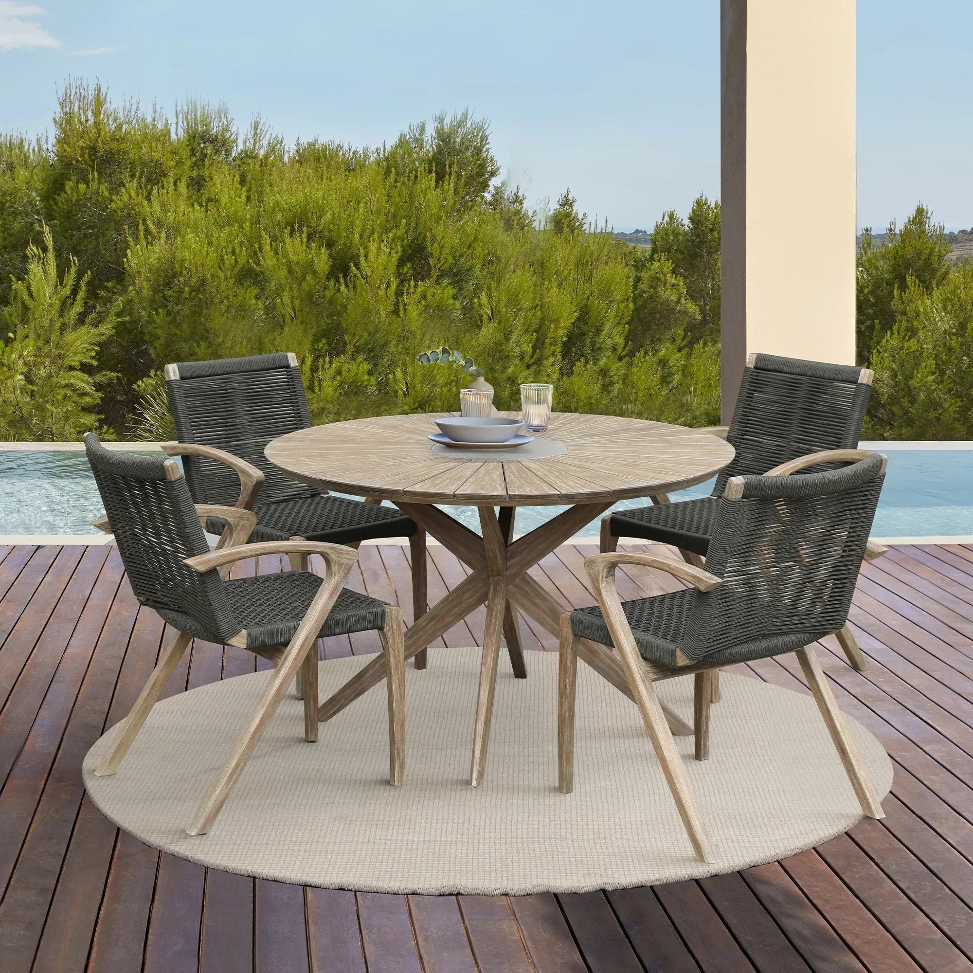 Sachi Outdoor Dining Table - Image 6