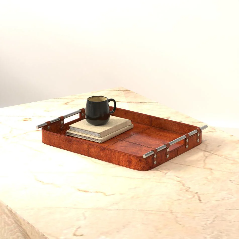 Safari Leather Tray - Image 5