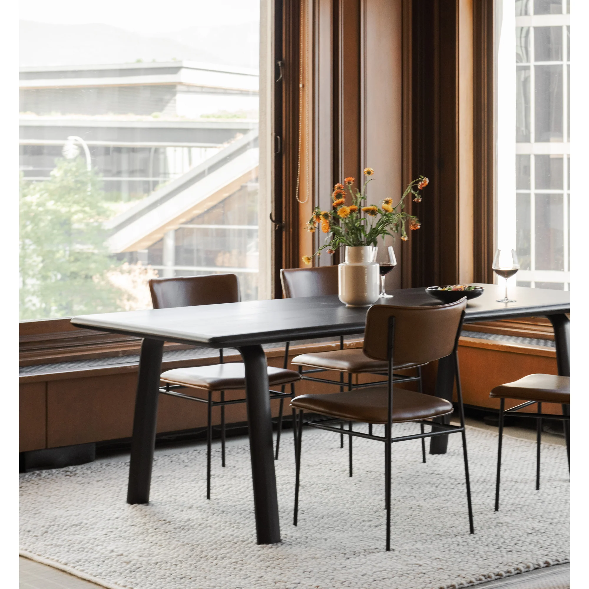 Sailor Dining Chair Brown - Set of 2 - Image 2