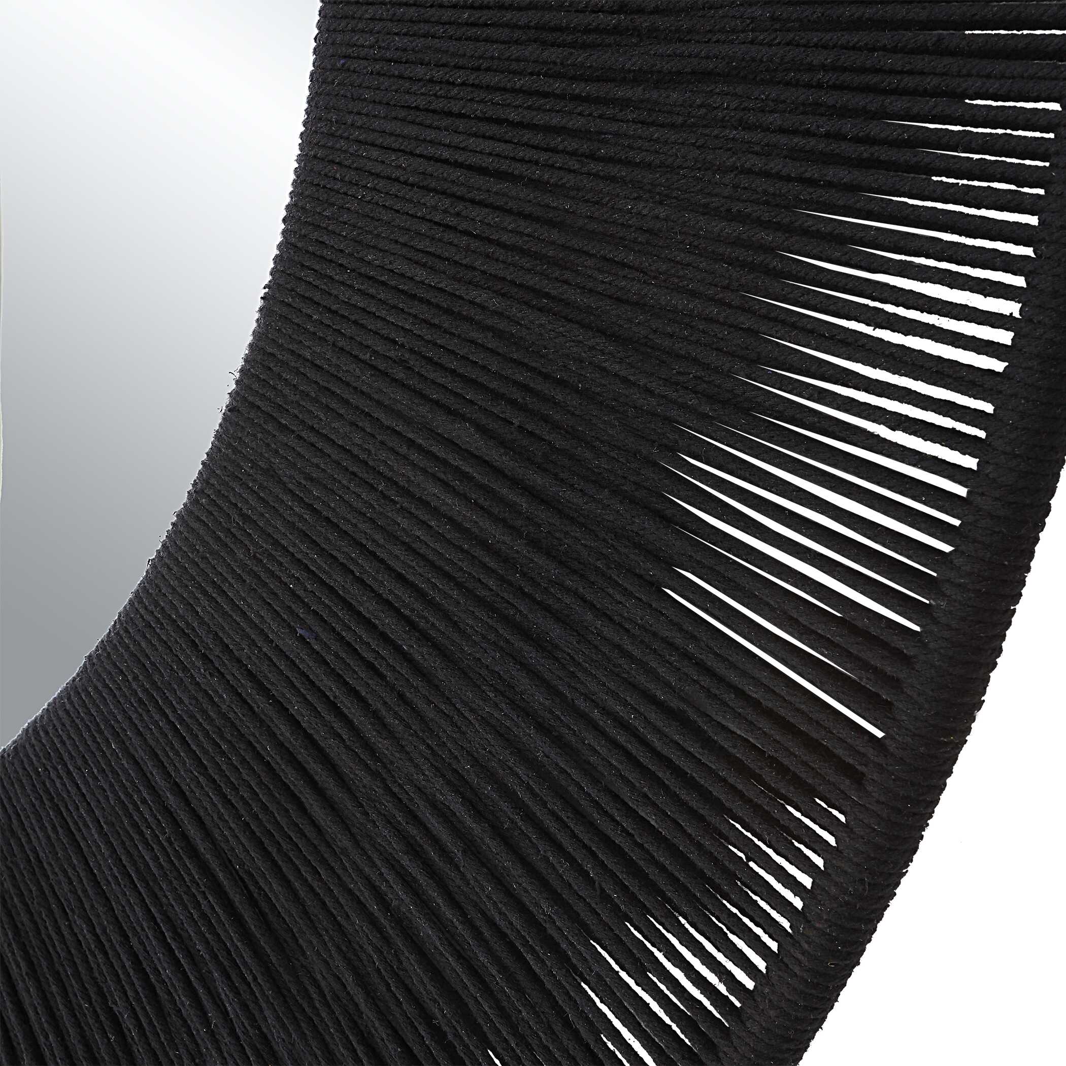 Sailor's Knot Black Round Mirror - Image 5