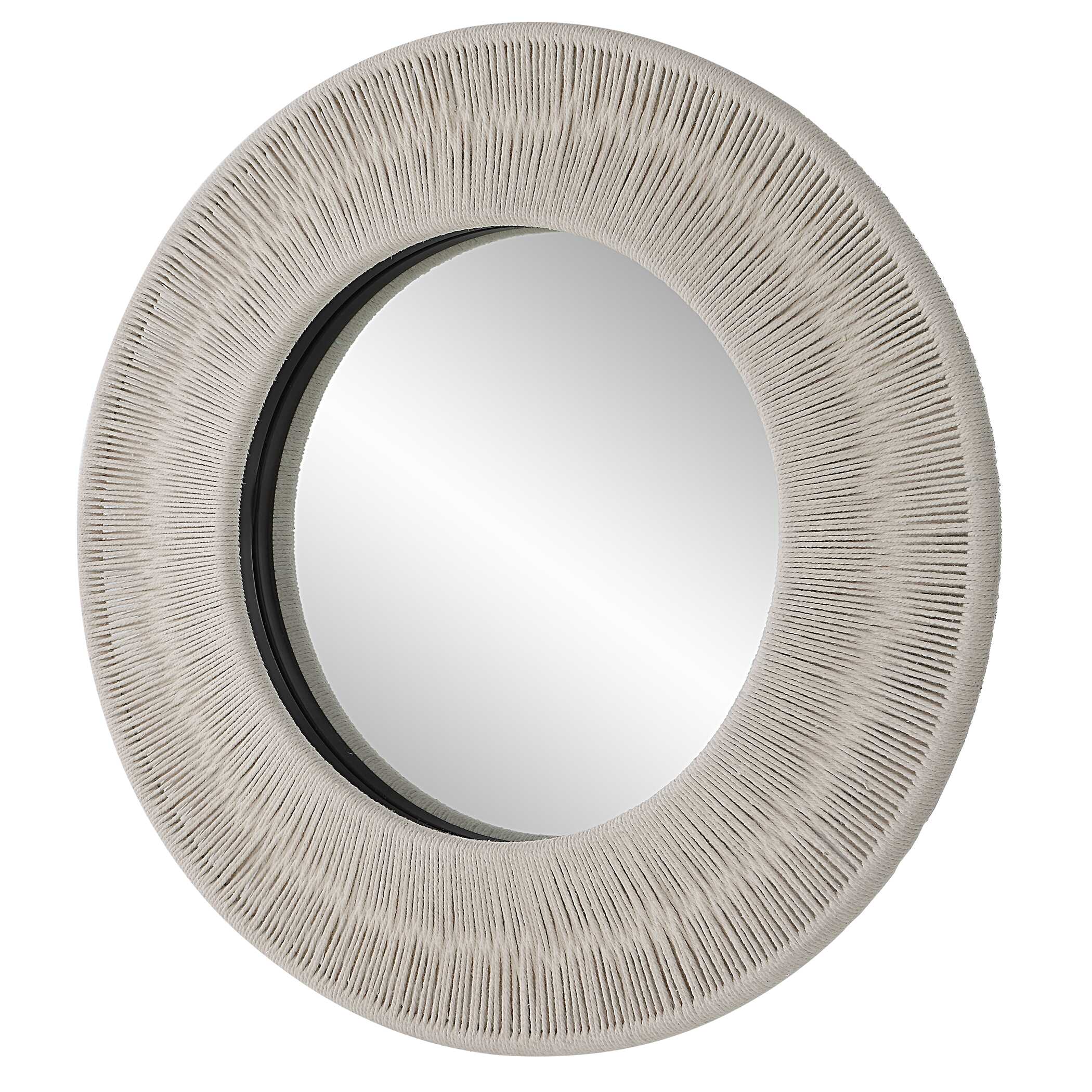 Sailor's Knot White Small Round Mirror - Image 4