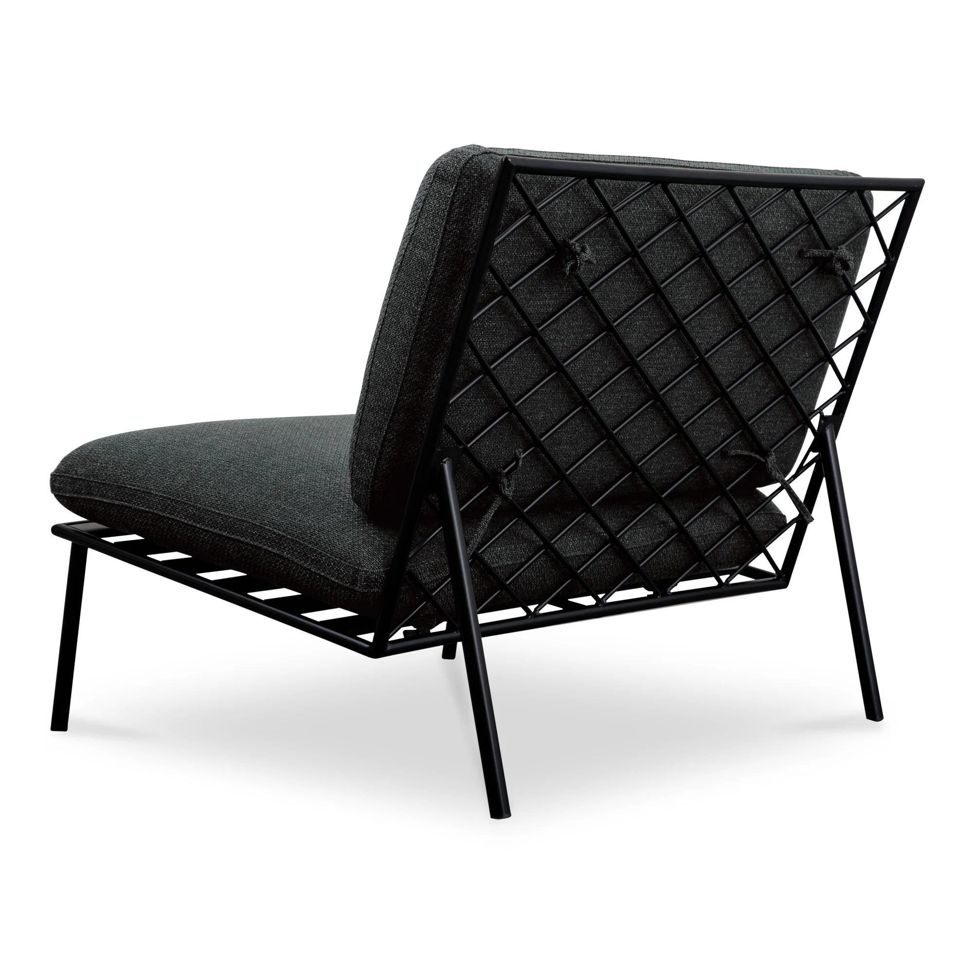 Salma Outdoor Accent Chair Speckled Charcoal - Image 3
