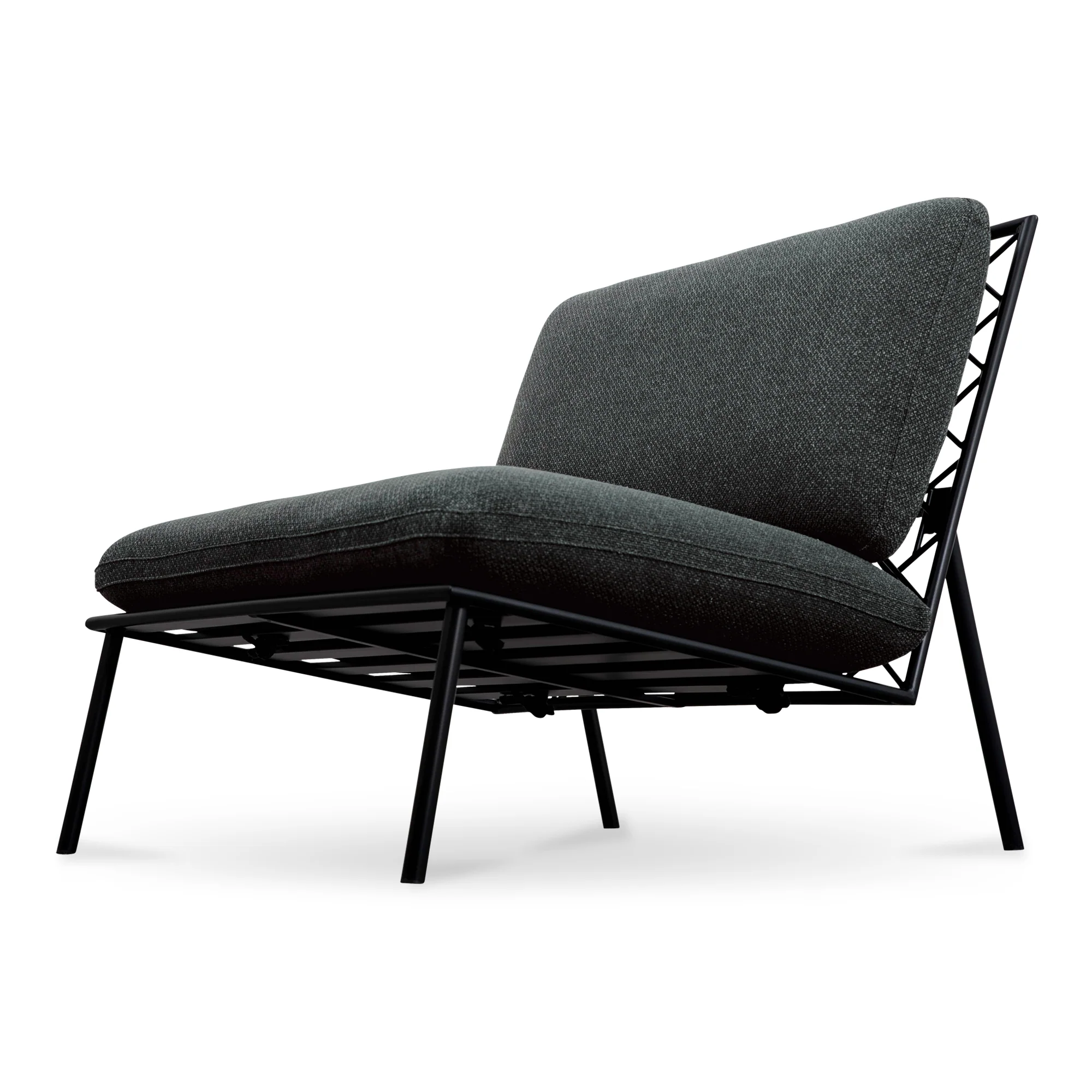 Salma Outdoor Accent Chair Speckled Charcoal - Image 4