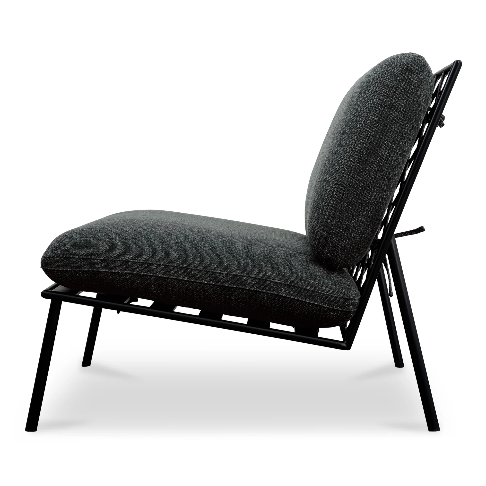 Salma Outdoor Accent Chair Speckled Charcoal - Image 5