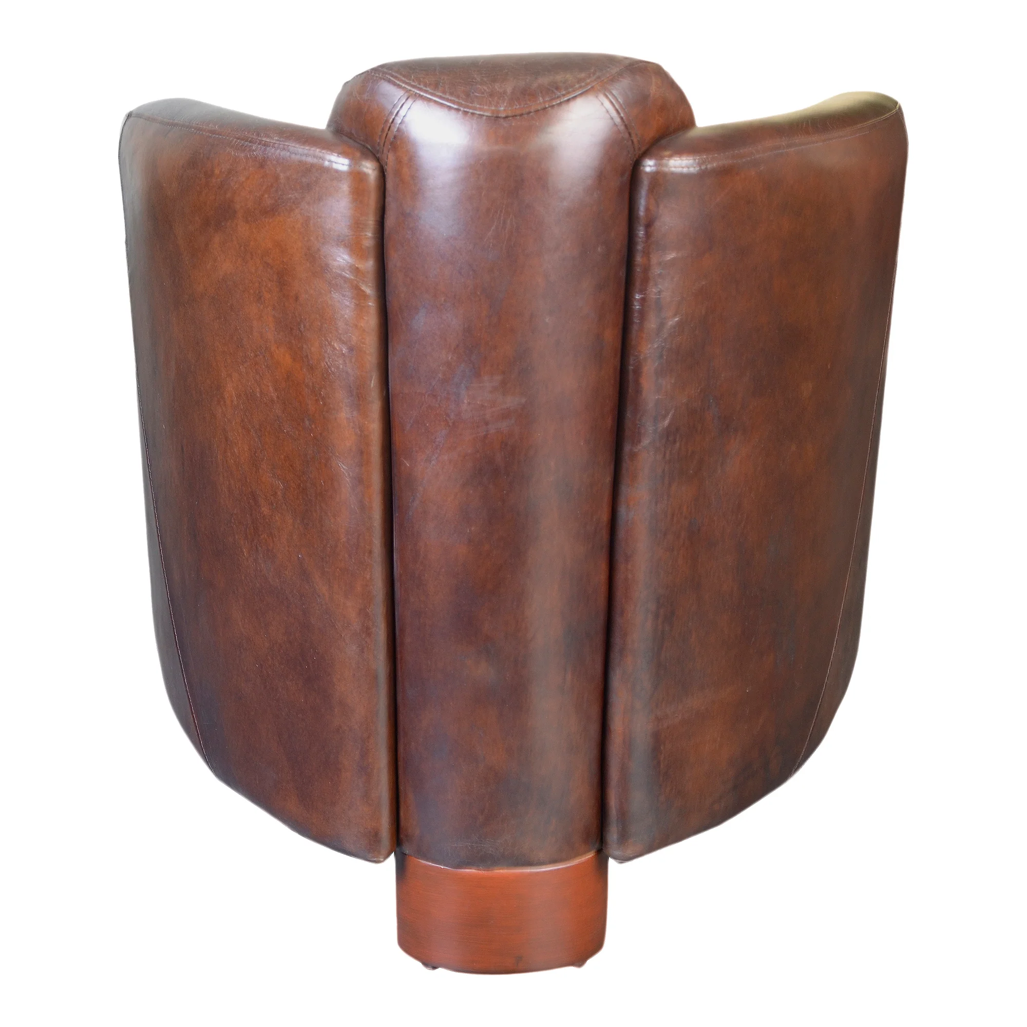 Salzburg Club Chair Dark Brown Leather - Image 3