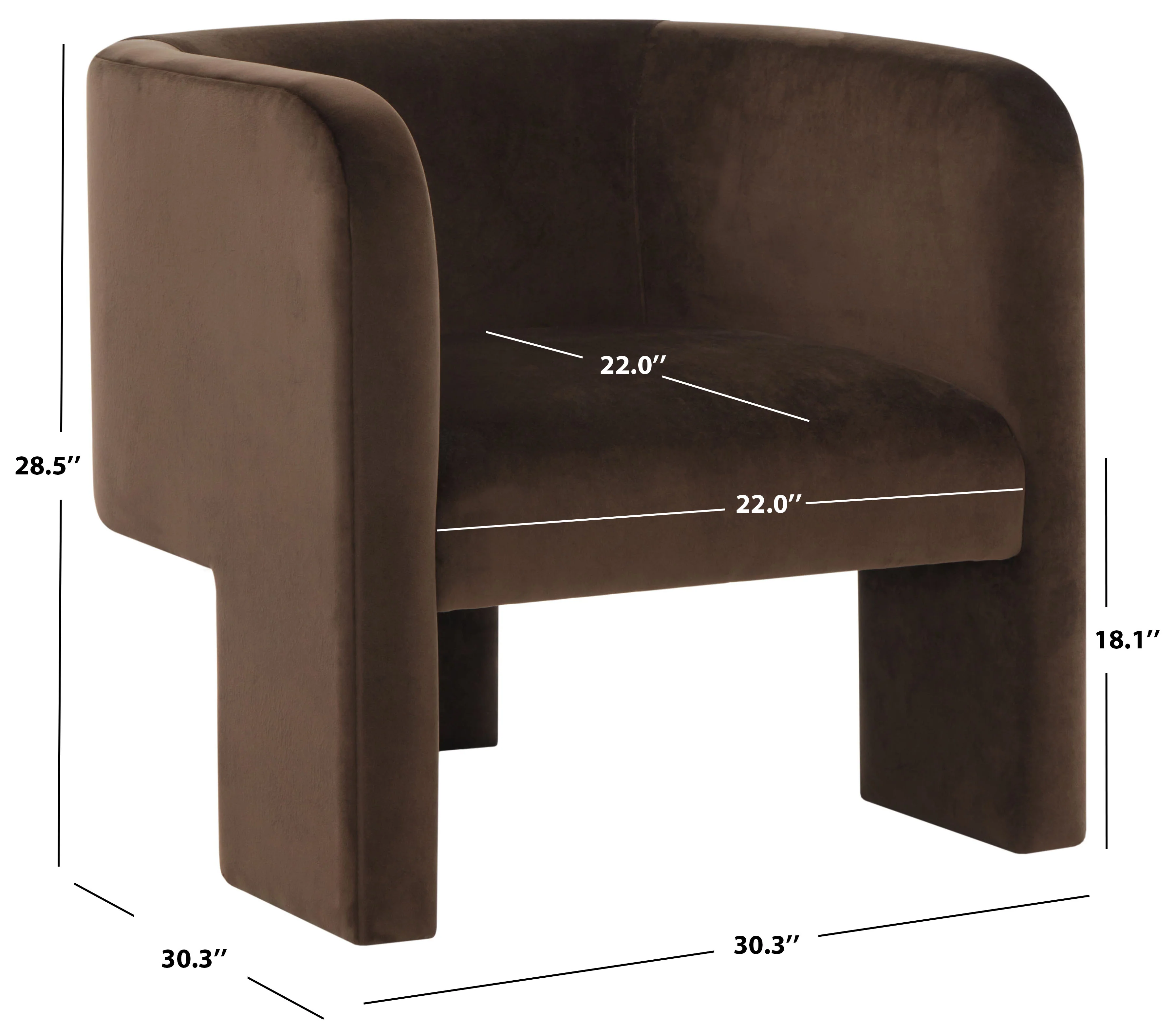 Sammie 3 Leg Accent Chair - Image 6