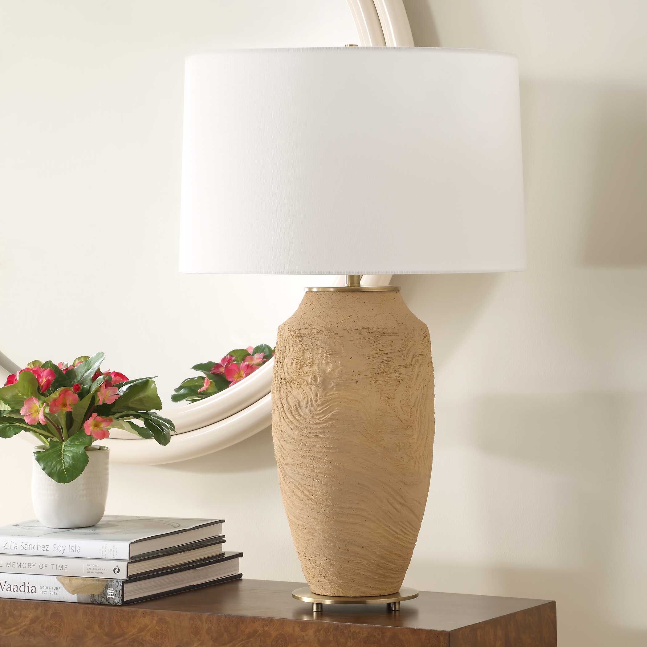 Sandstone Flow Terracotta Table Lamp - Image 3