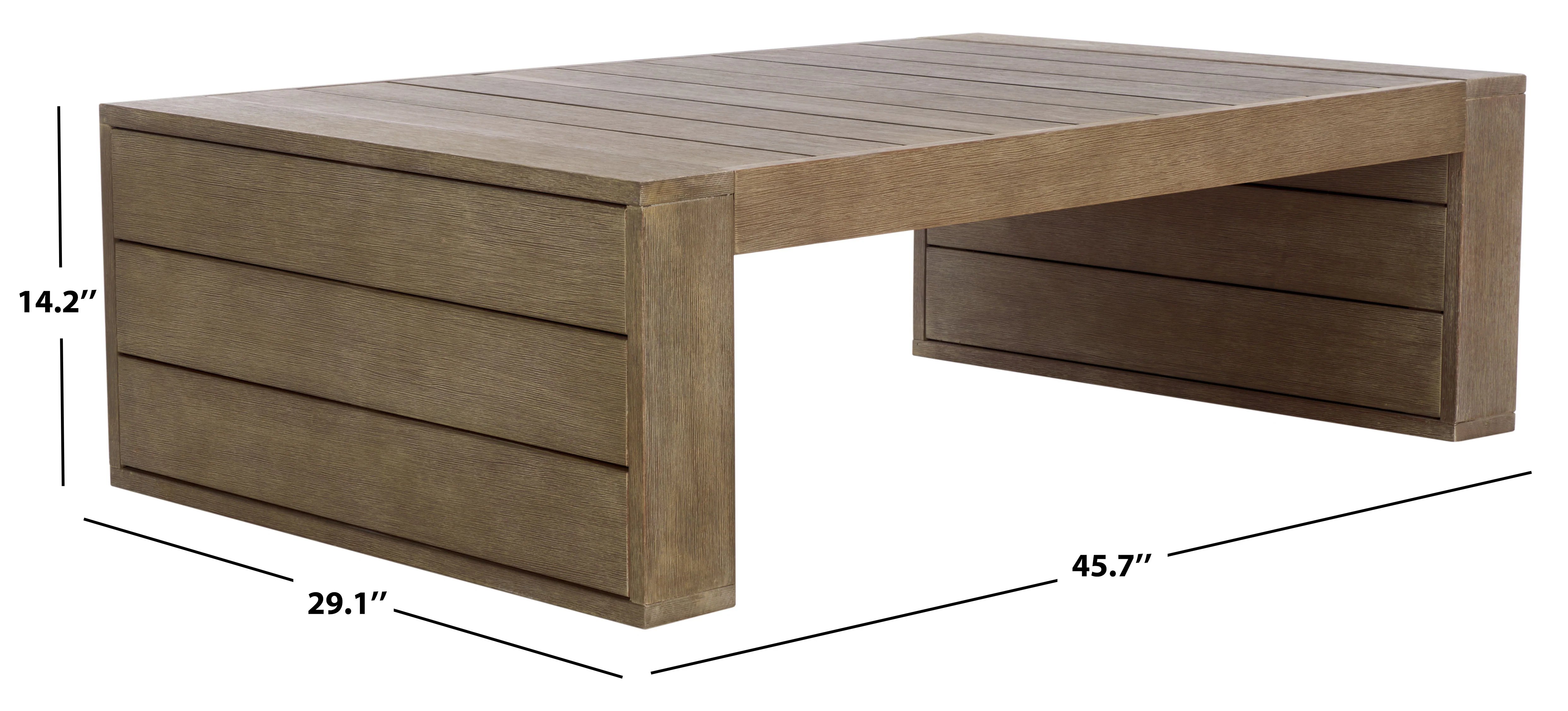 Santiago Eucalyptus Patio Coffee Table - Image 5