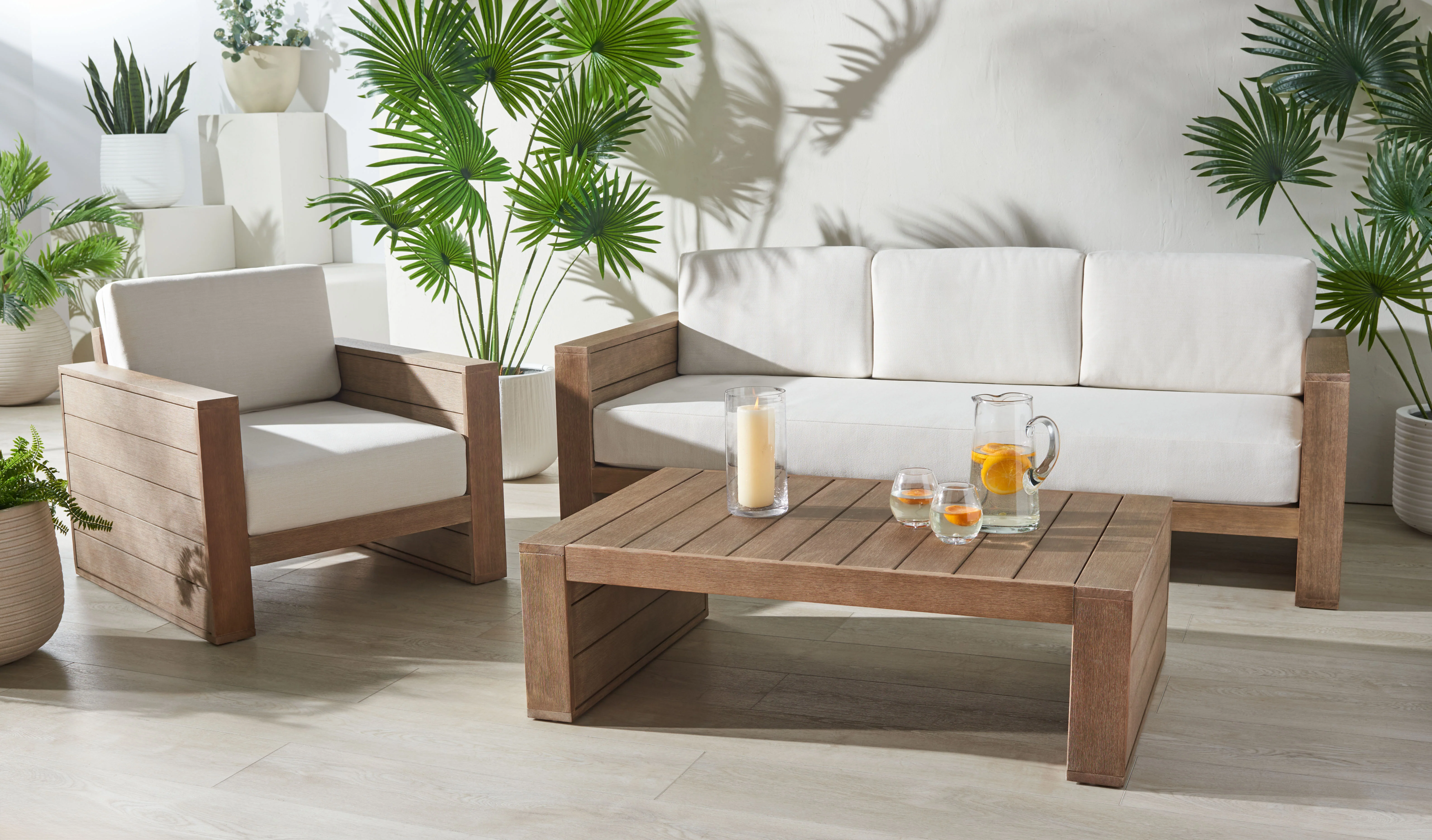 Santiago Eucalyptus Patio Sofa - Image 2