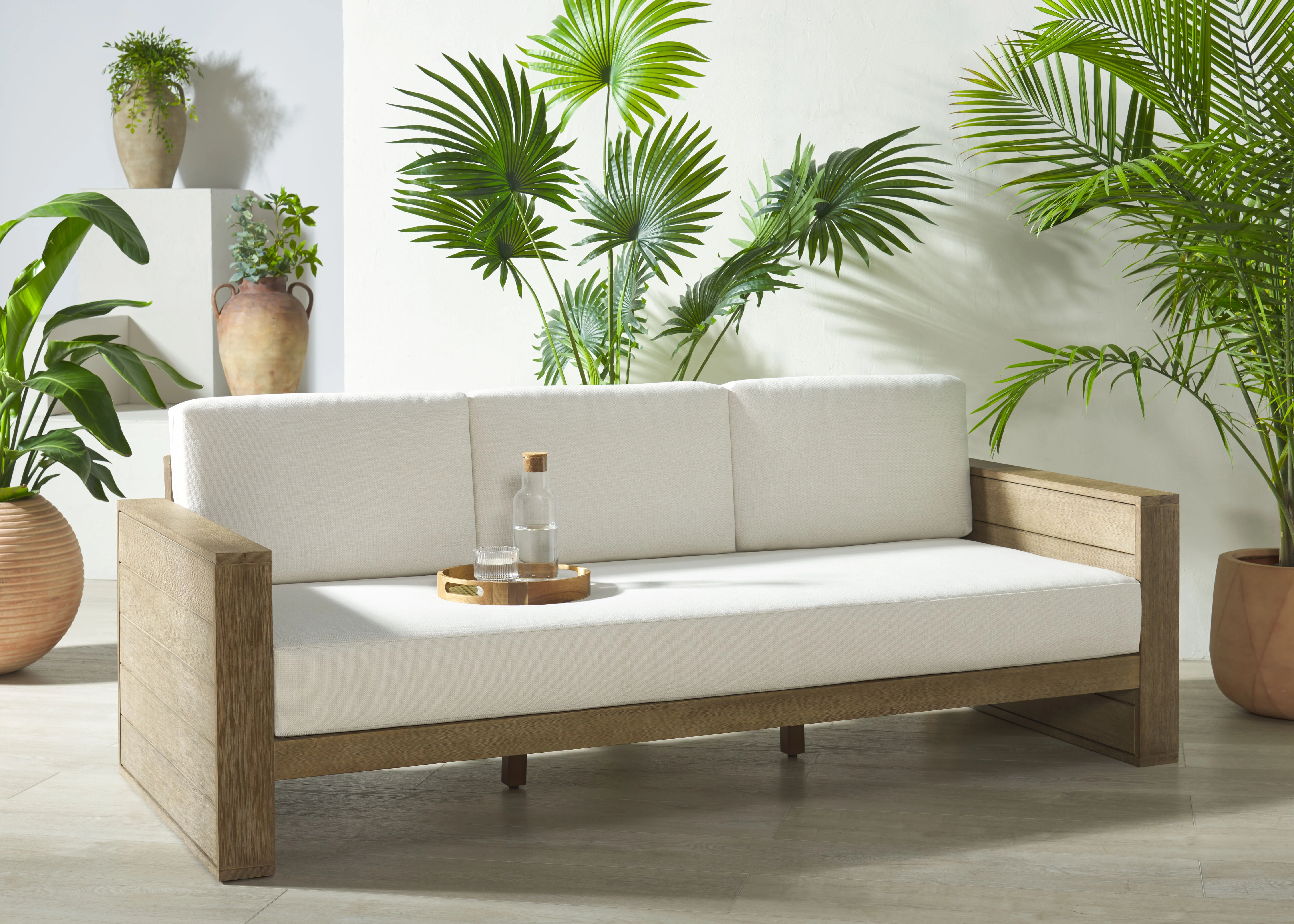 Santiago Eucalyptus Patio Sofa - Image 4