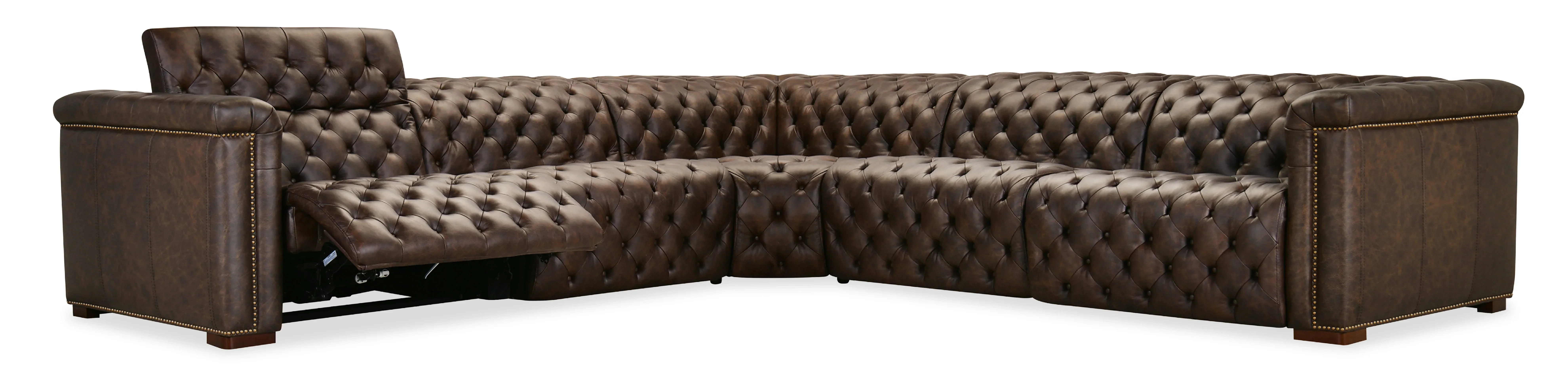 Savion Deux 5 Seat Sectional with Four Power Recliners and Six Power Headrests - Image 14