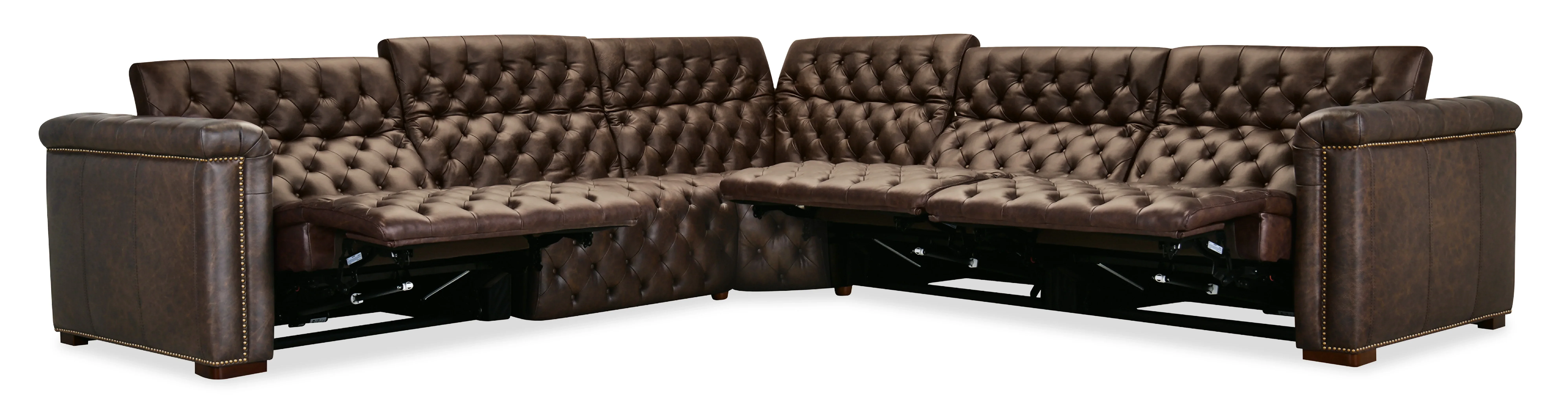 Savion Deux 5 Seat Sectional with Three Power Recliners and Six Power Headrests - Image 13