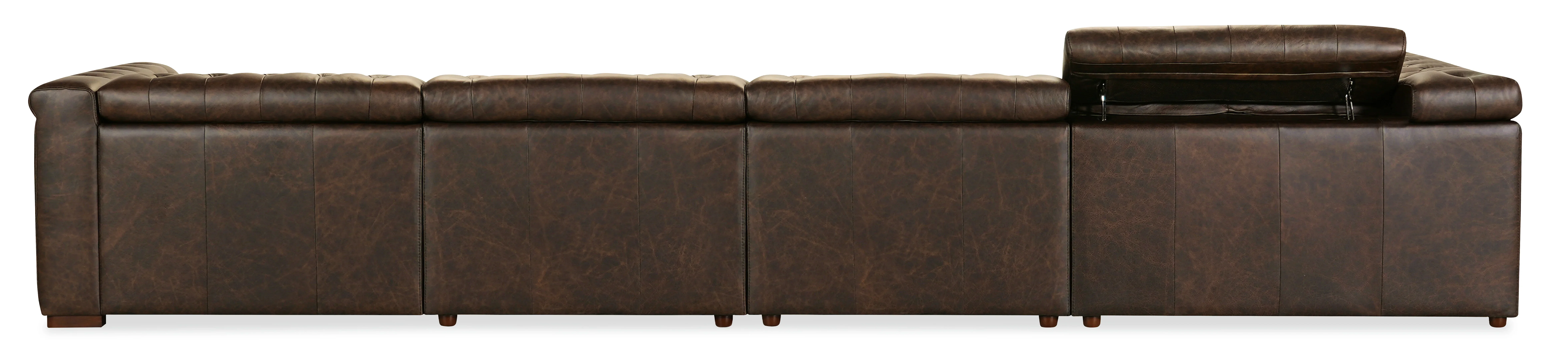 Savion Deux 6 Seat Sectional with Three Power Recliners and Seven Power Headrests - Image 10