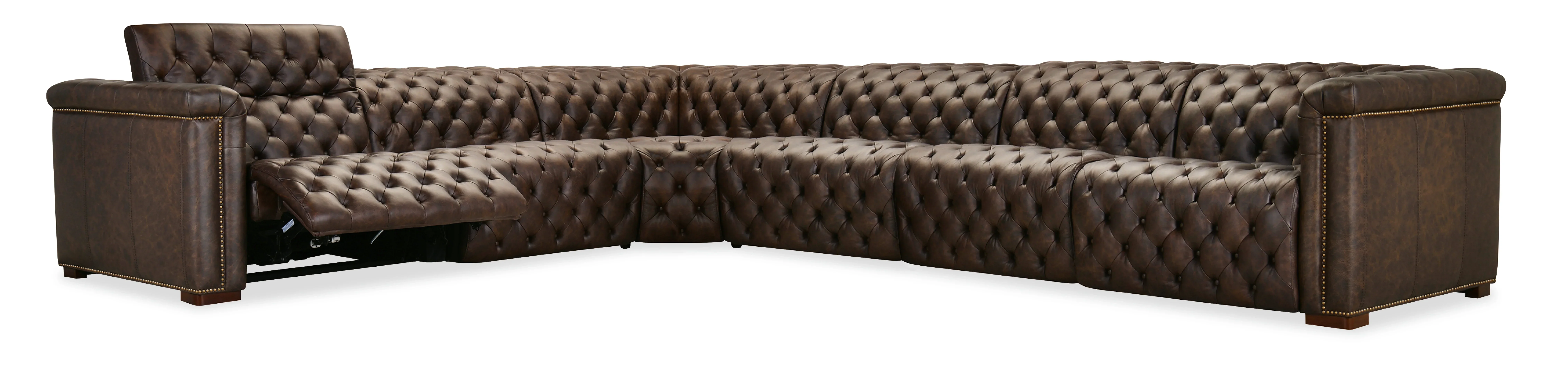 Savion Deux 6 Seat Sectional with Three Power Recliners and Seven Power Headrests - Image 12
