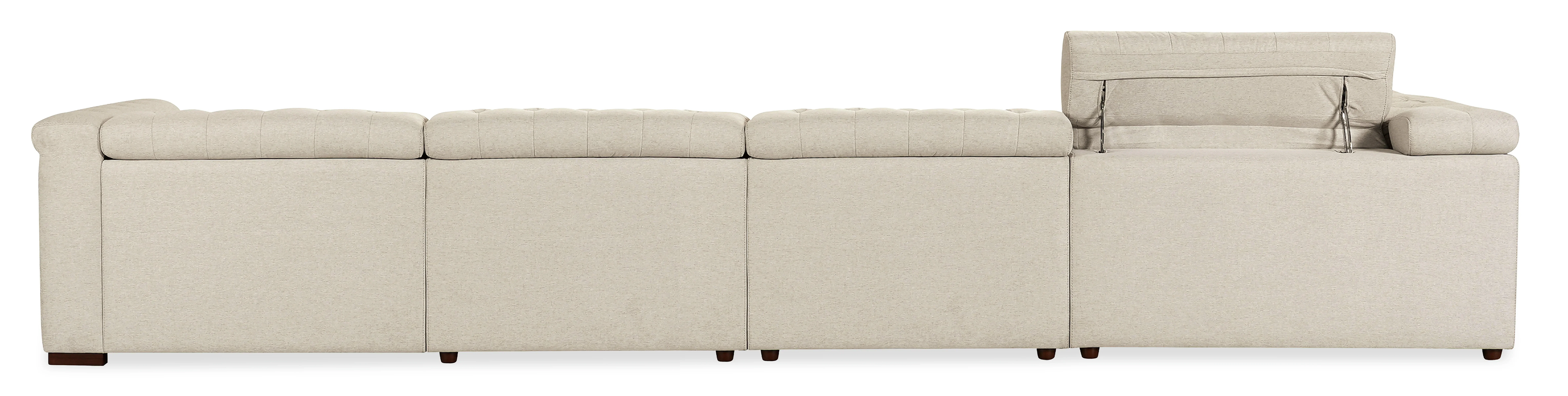 Savion Deux 6 Seat Sectional with Three Power Recliners and Seven Power Headrests - Image 2