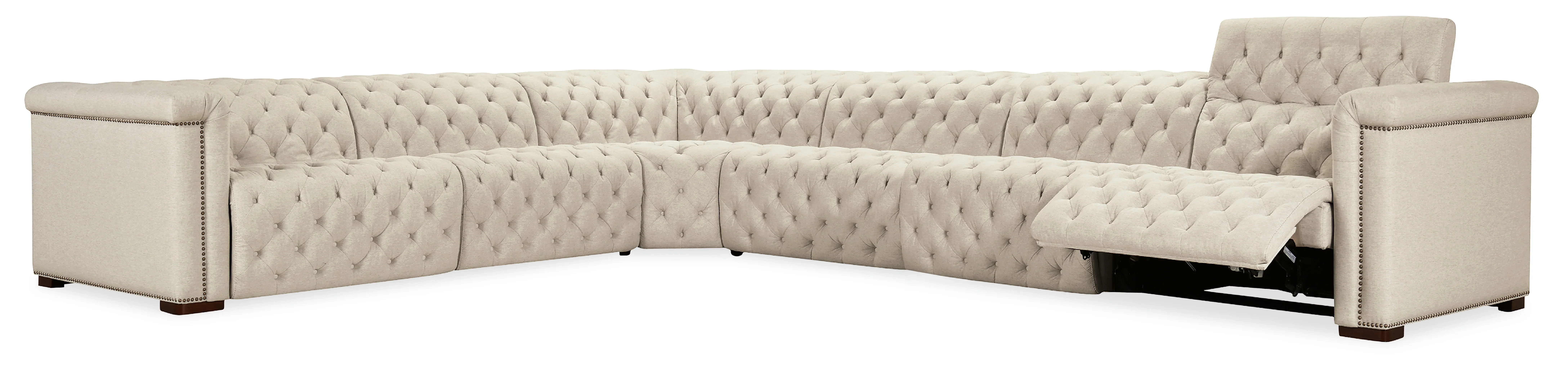 Savion Deux 6 Seat Sectional with Three Power Recliners and Seven Power Headrests - Image 5