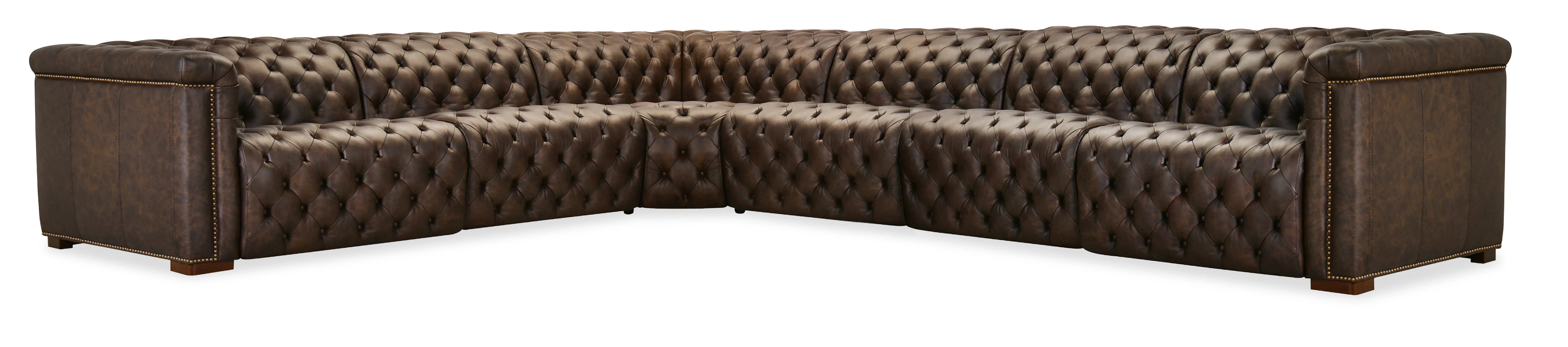 Savion Deux 6 Seat Sectional with Three Power Recliners and Seven Power Headrests - Image 9