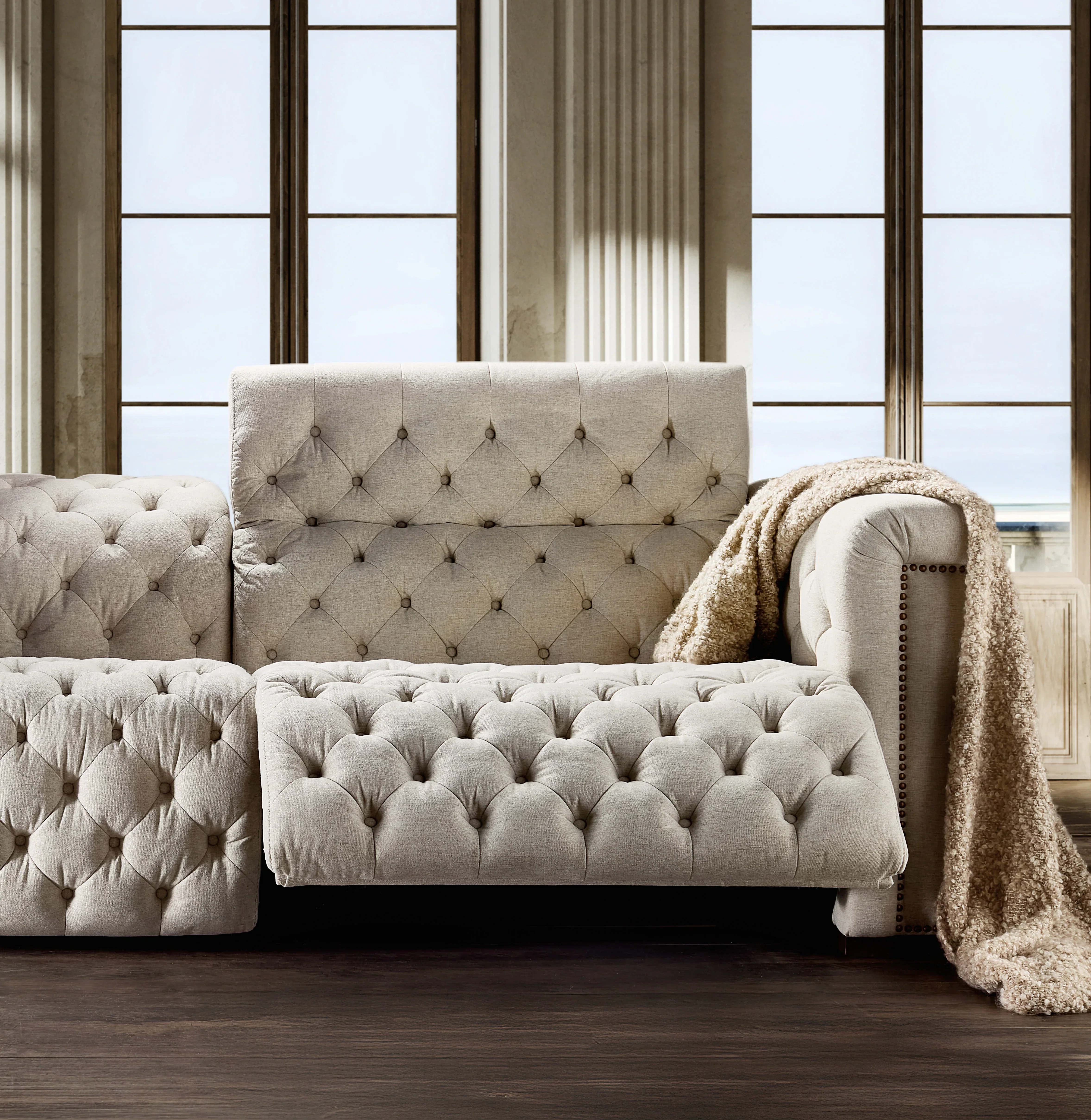 Savion Deux Sofa with Power Recliners and Power Headrests - Image 7