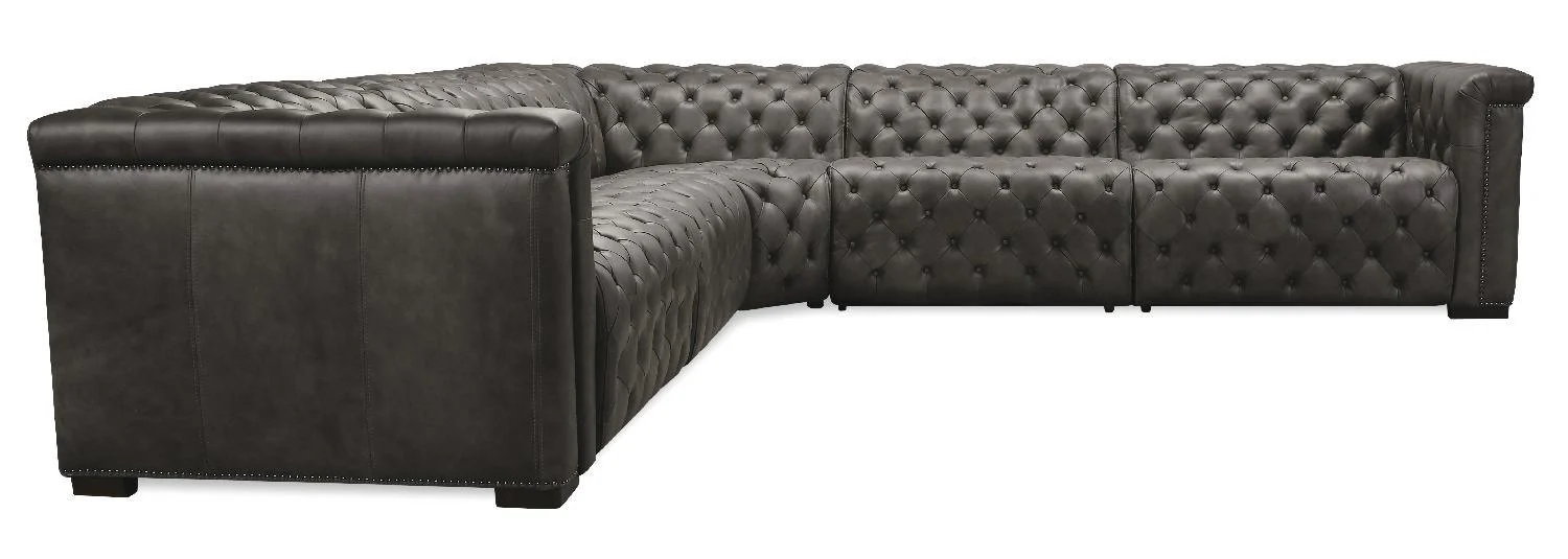 Savion Grandier 5 pc Sectional with2 Power Recline Power Headrest - Image 2