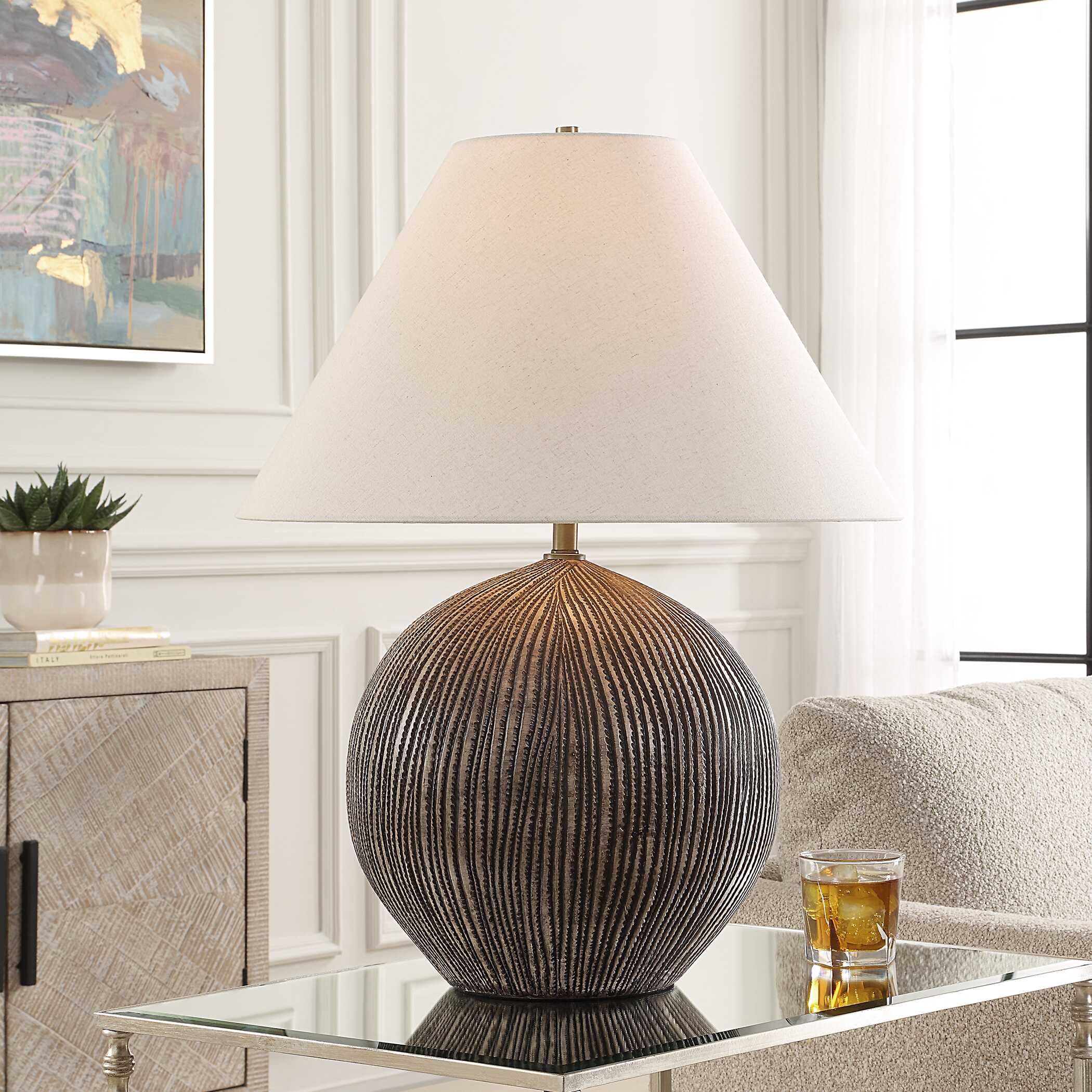 Sayre Dark Brown Table Lamp - Image 2