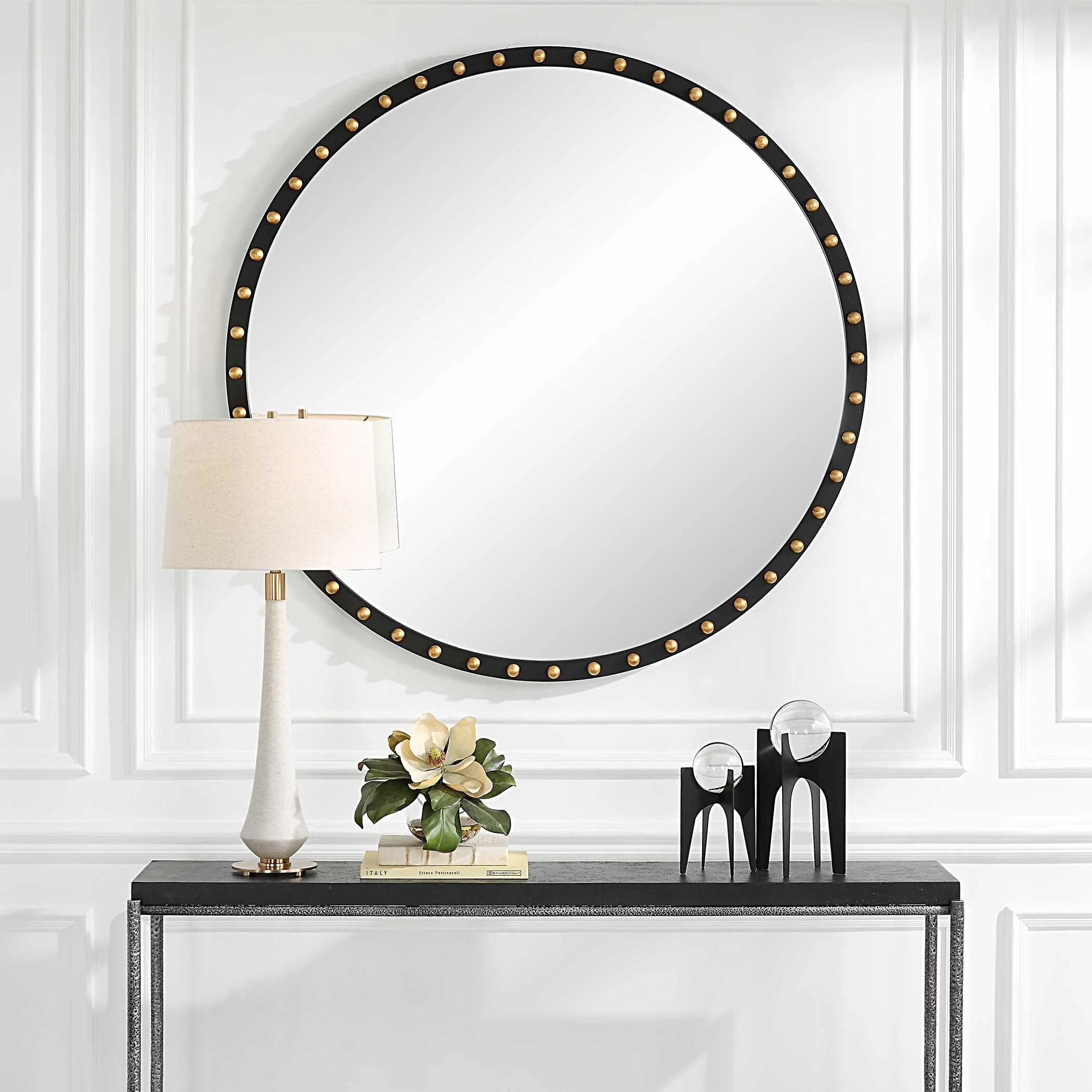 Sele Oversized Round Mirror - Image 2
