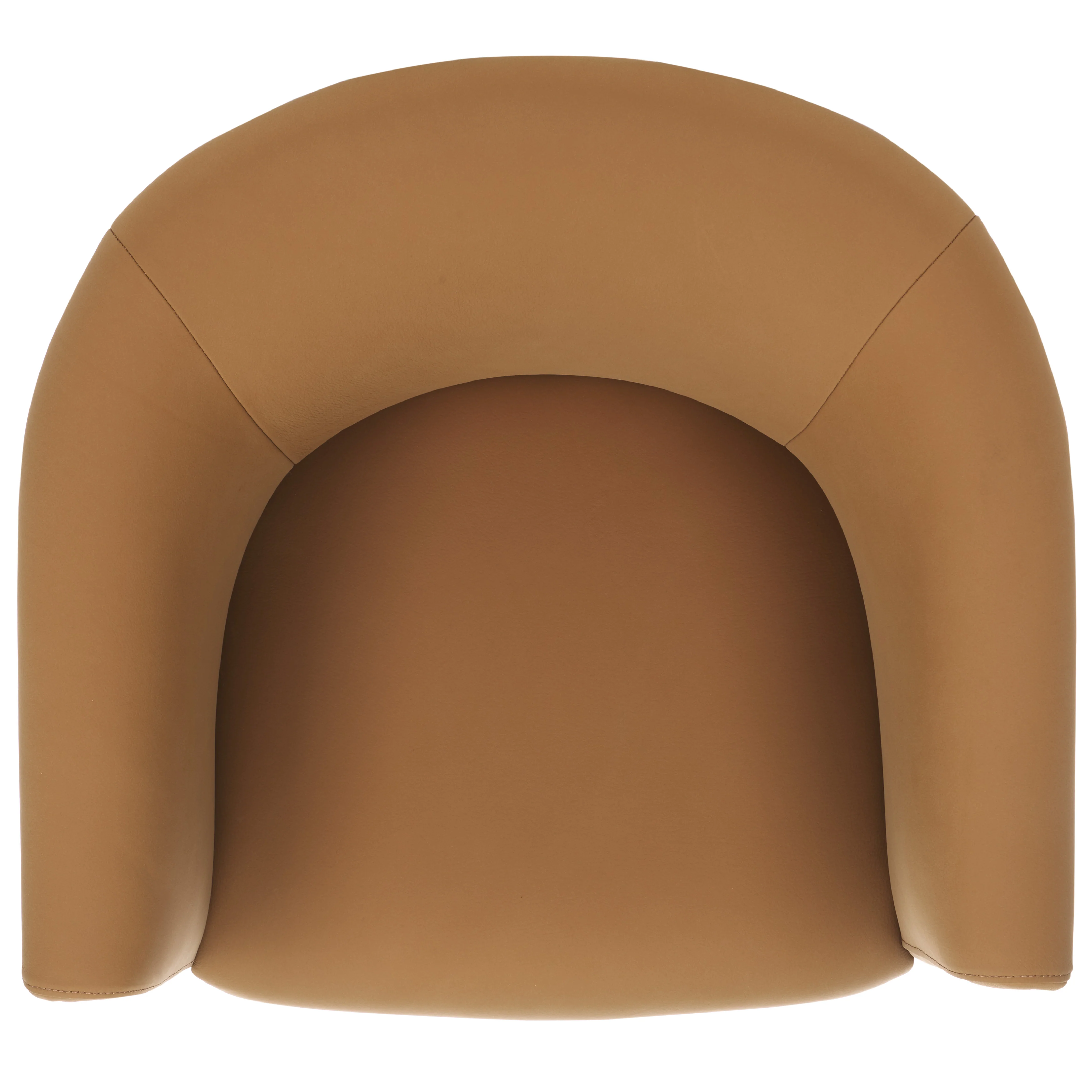 Selina Leather Barrel Back Dining Chair - Image 9