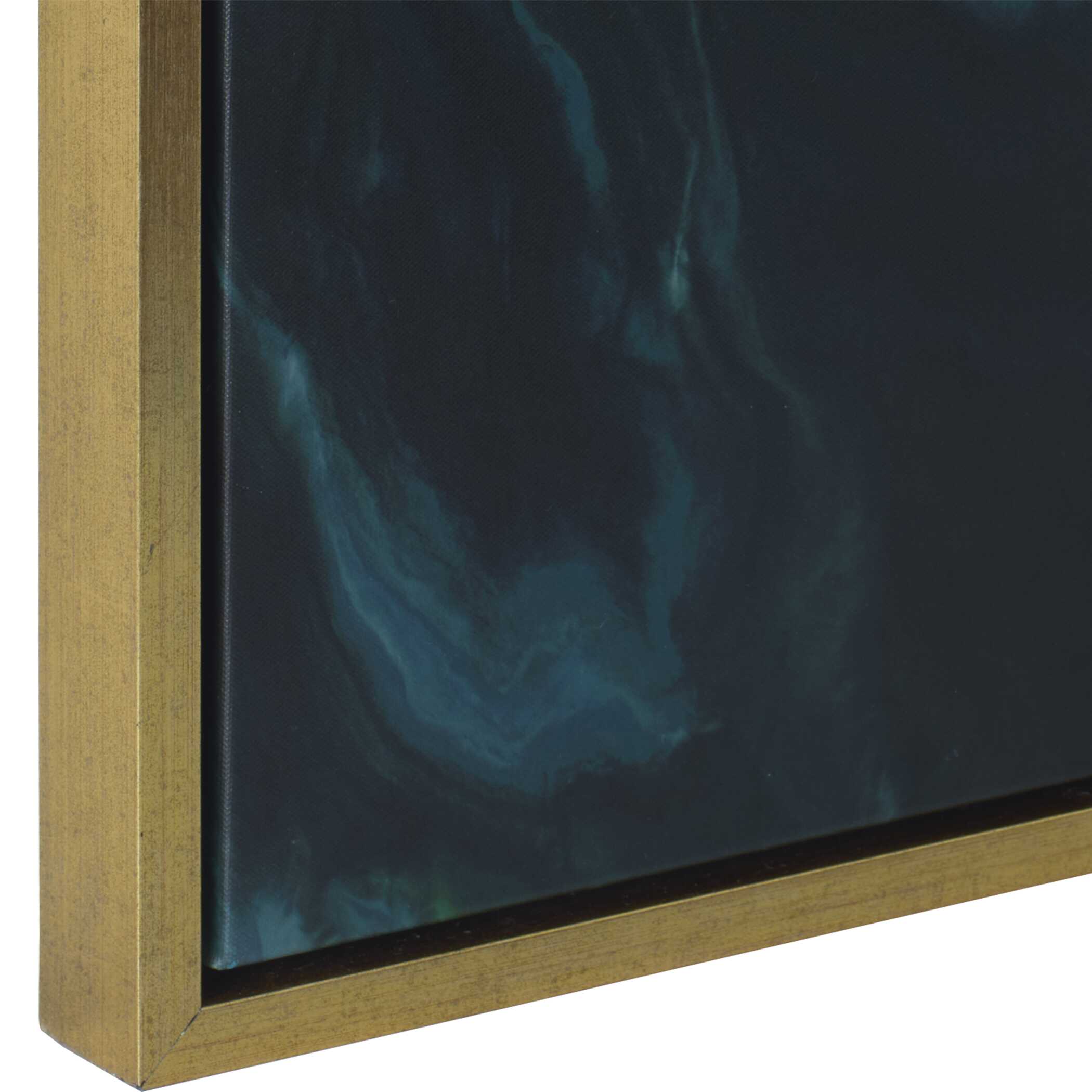 Serene Green Framed Abstract Art - Image 5
