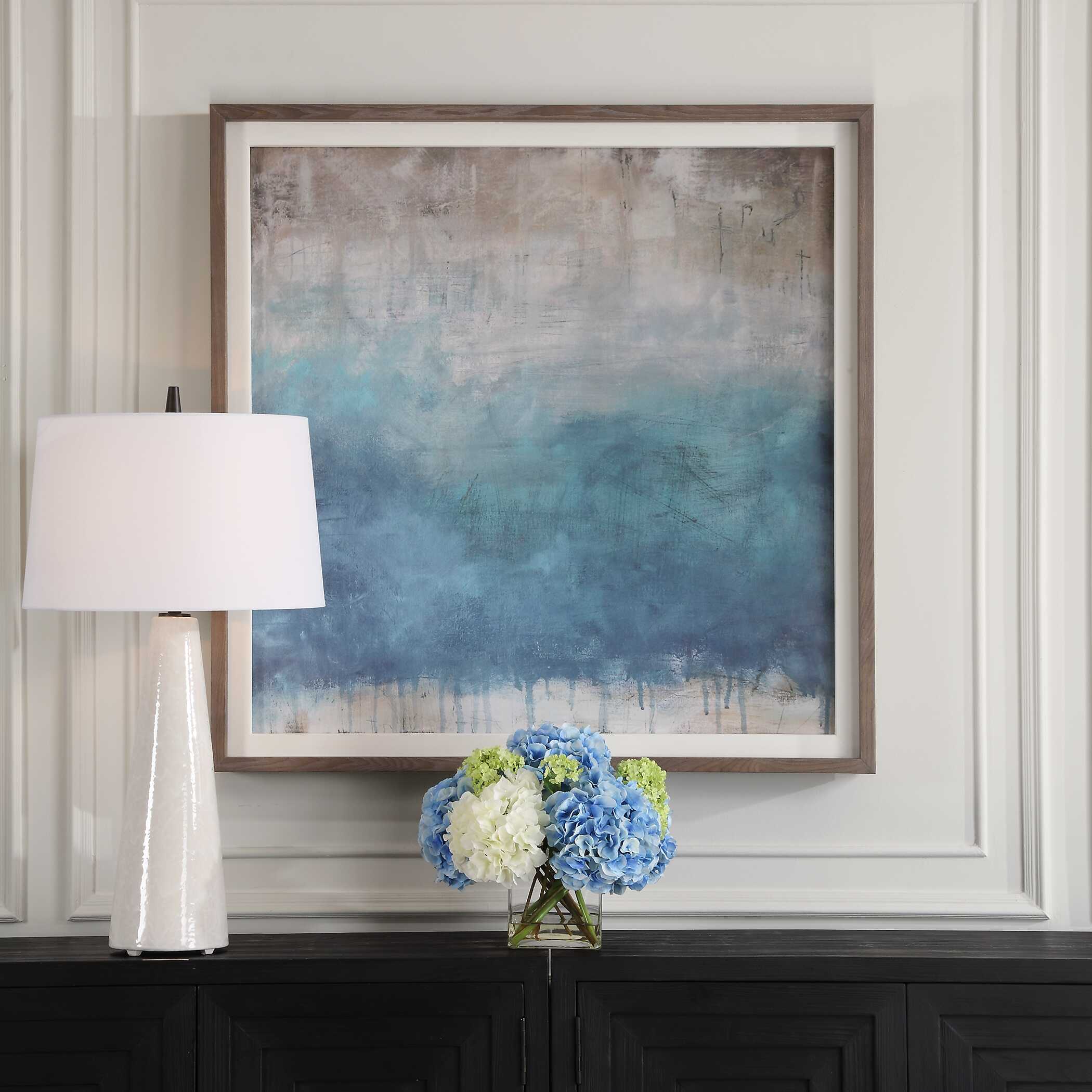 Serenity Paused Framed Abstract Print - Image 2