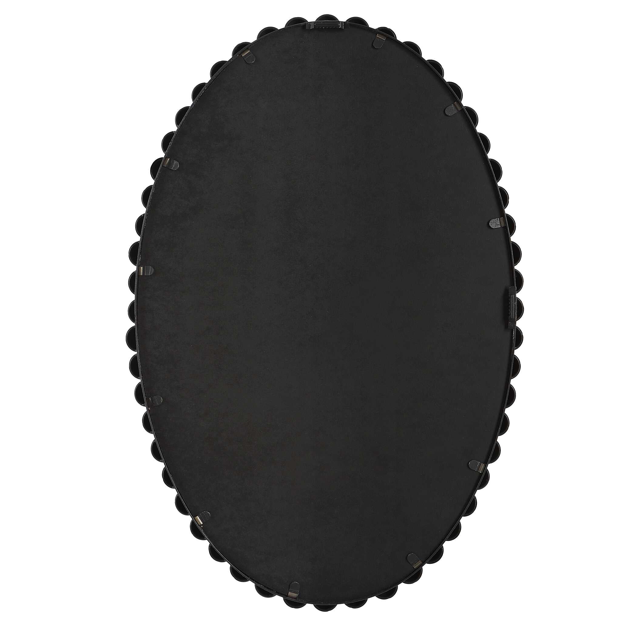 Serna Black Oval Mirror - Image 6
