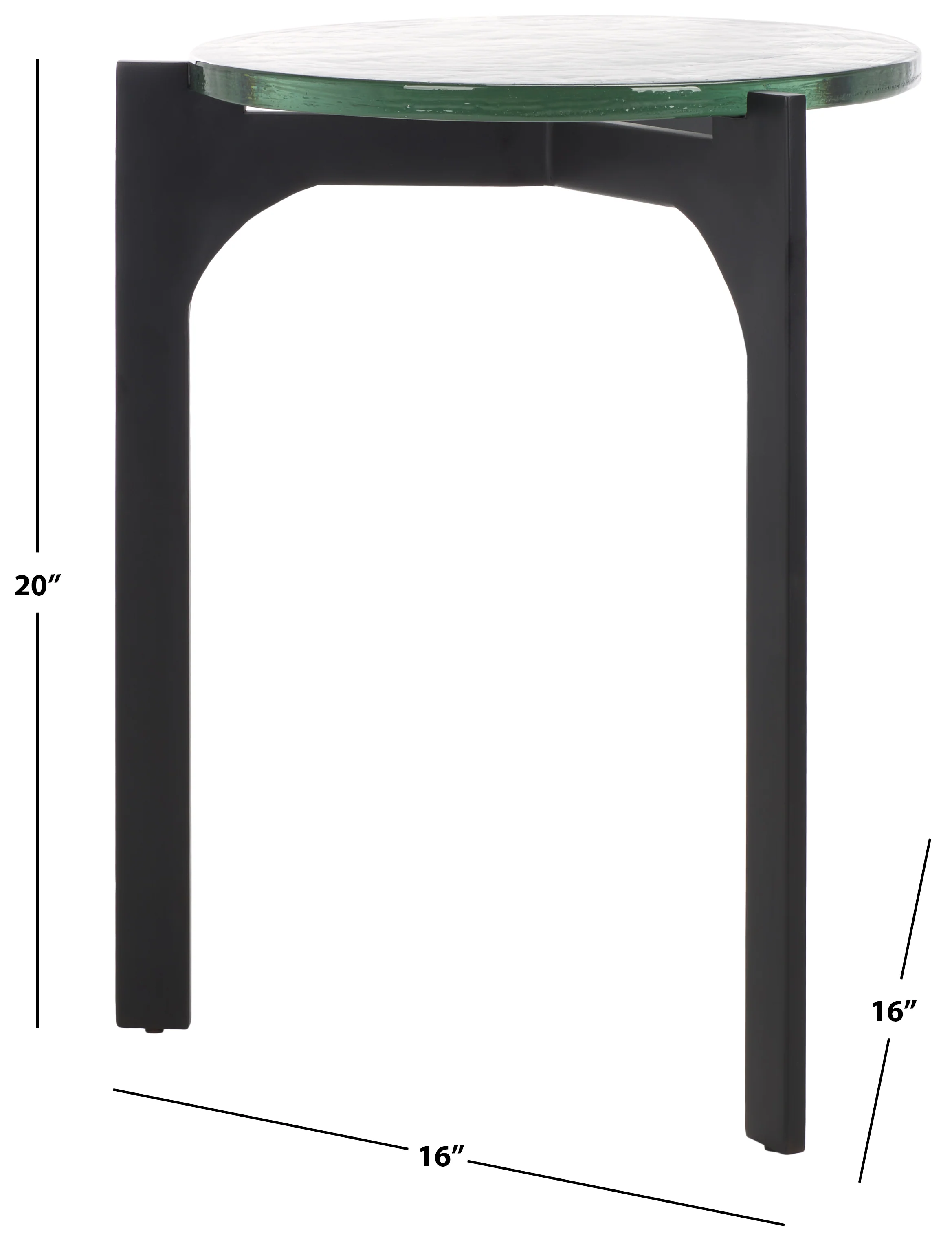 Seymour Cast Glass Accent Table - Image 5