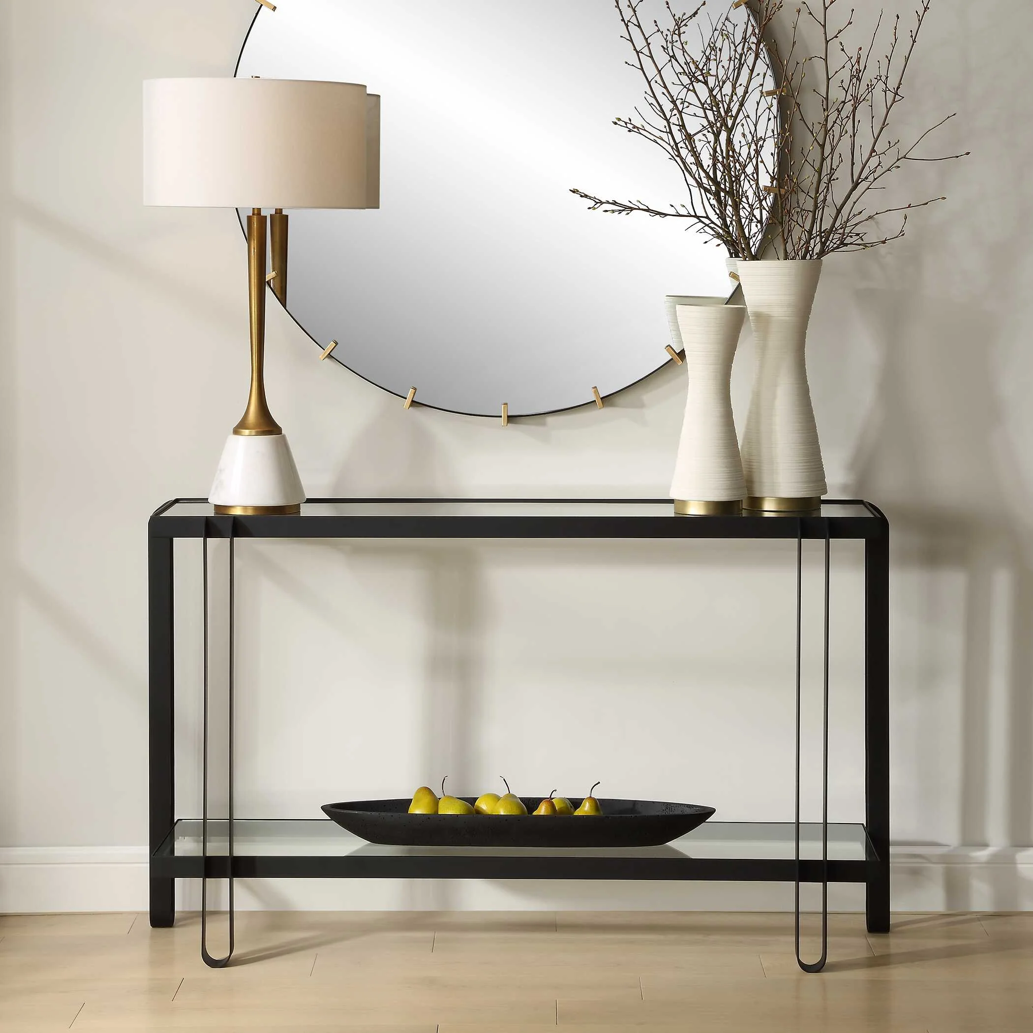 Shadow Black Iron Console Table - Image 2