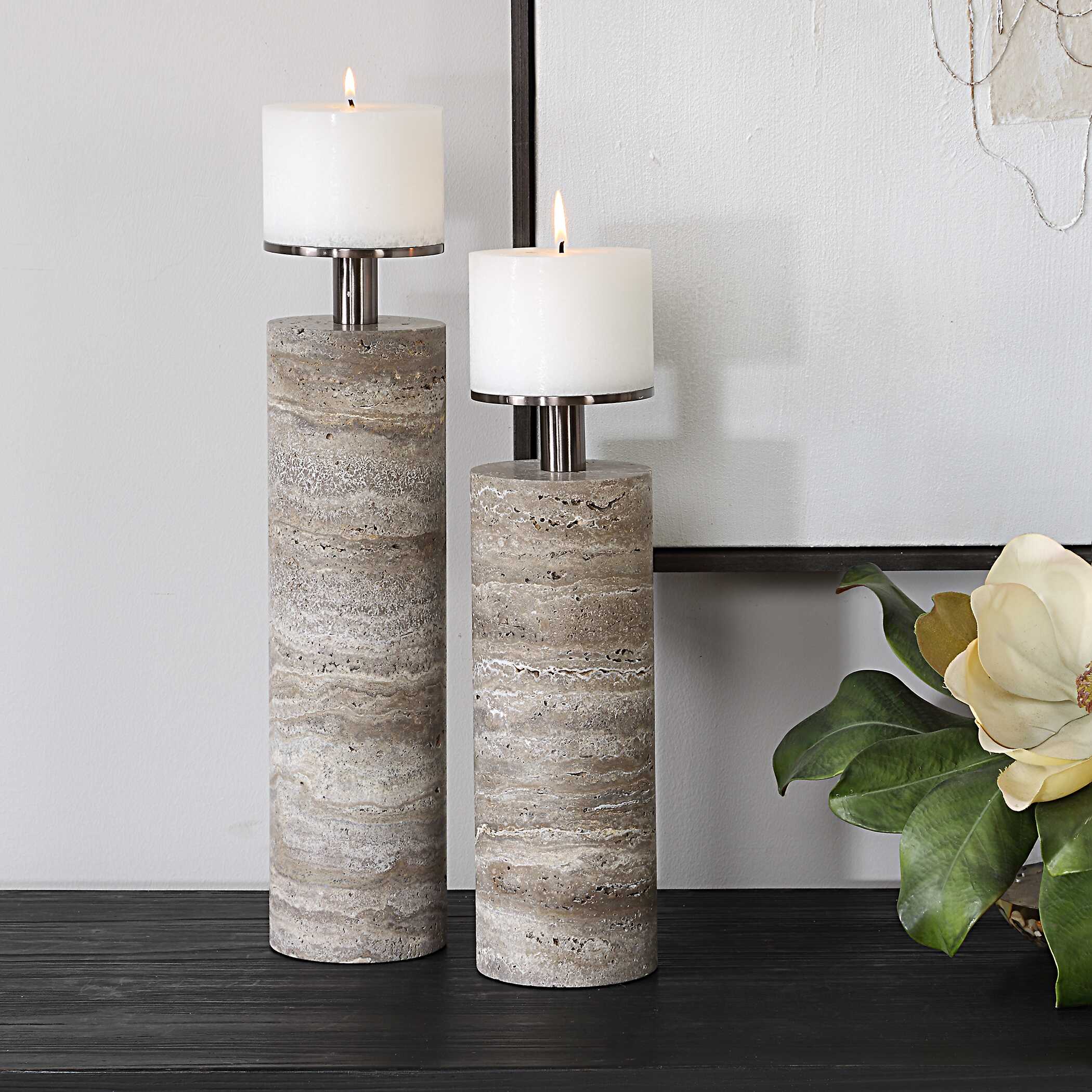 Shadowstone Candleholders - Set of 2 - Image 2