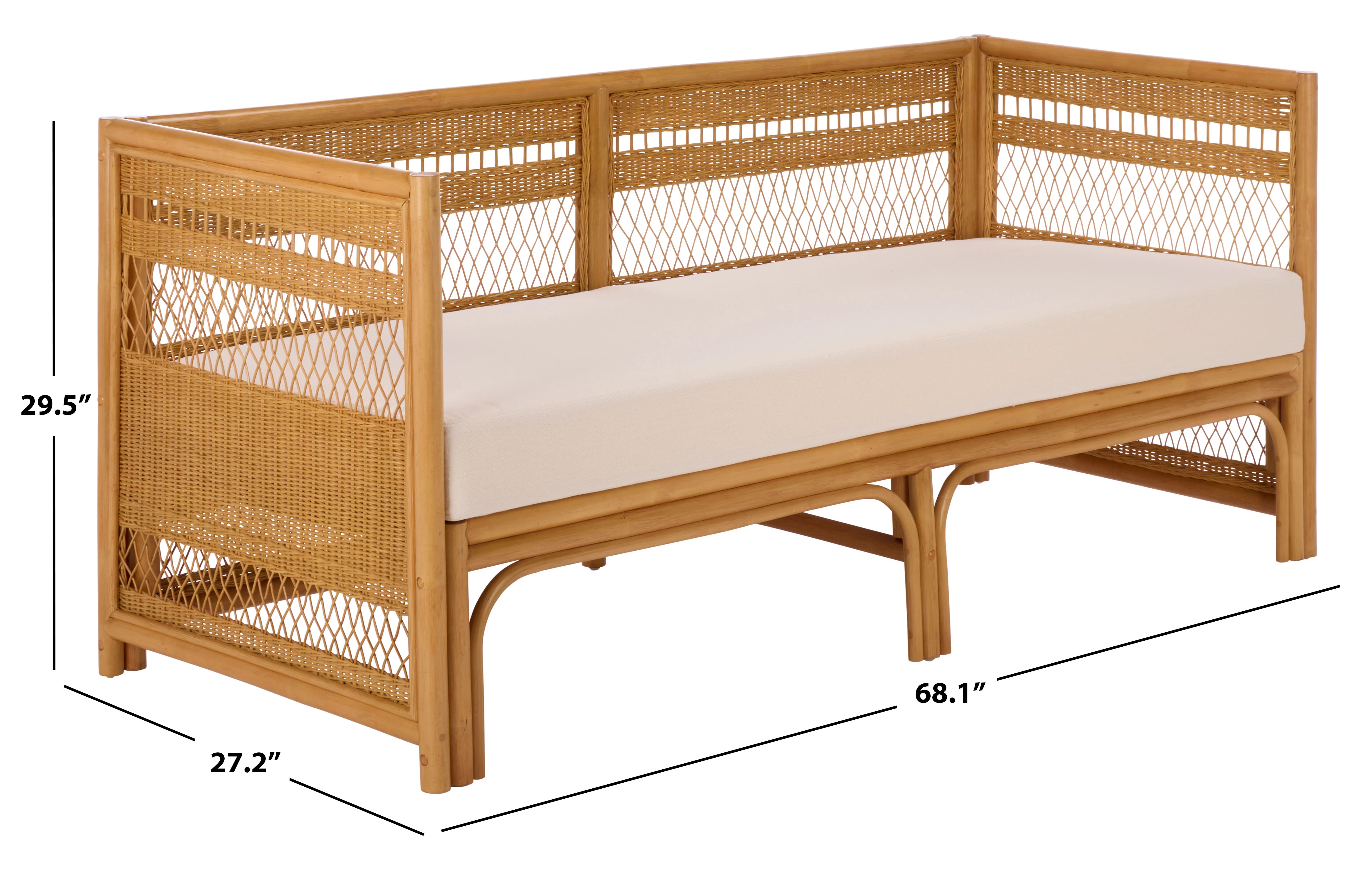 Shawnee Rattan Loveseat - Image 7