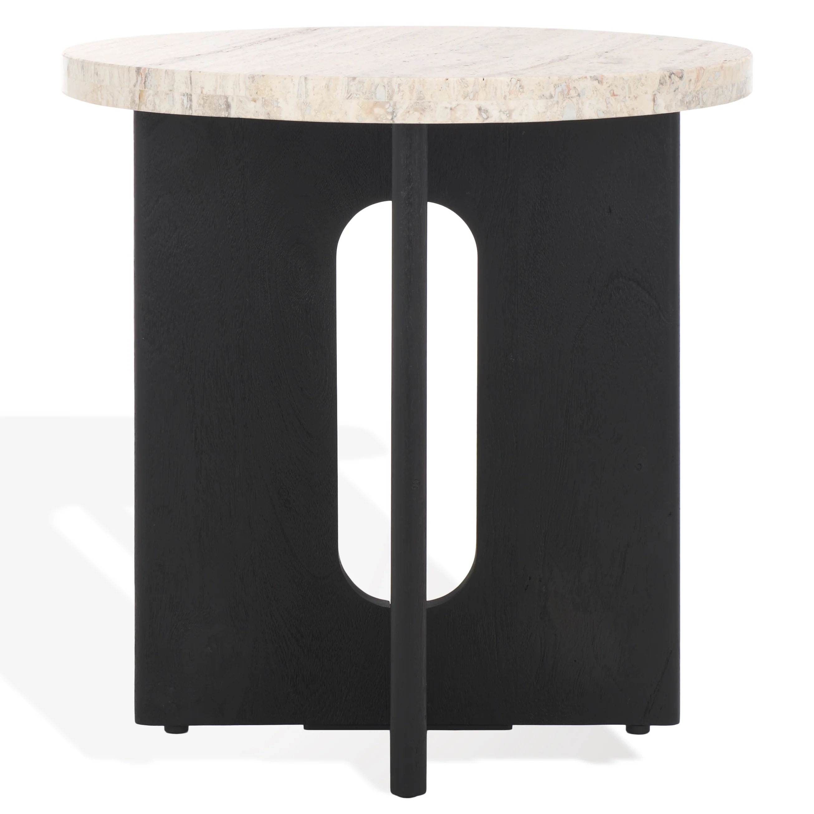 Shayna Travertine Accent Table - Image 4