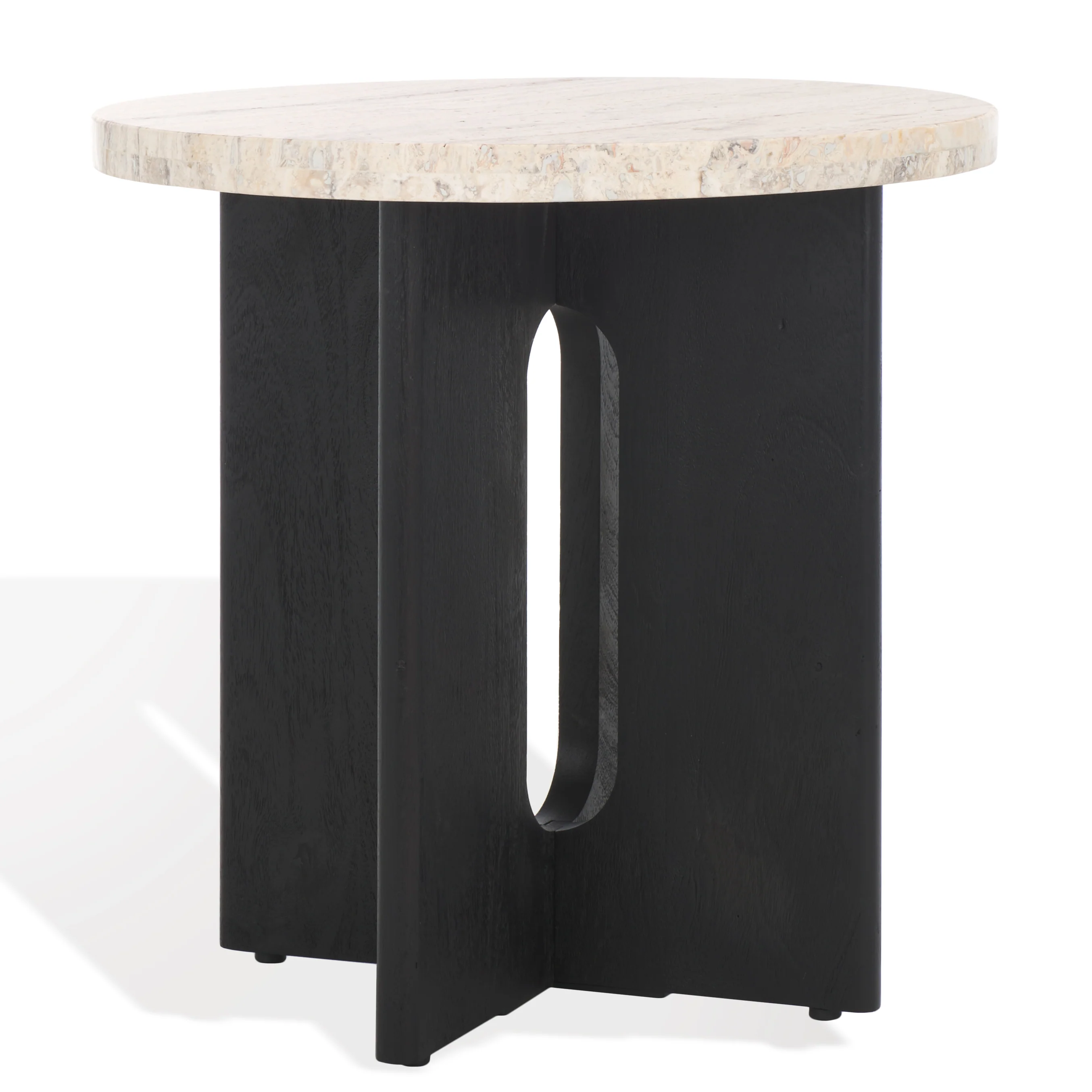 Shayna Travertine Accent Table - Image 7