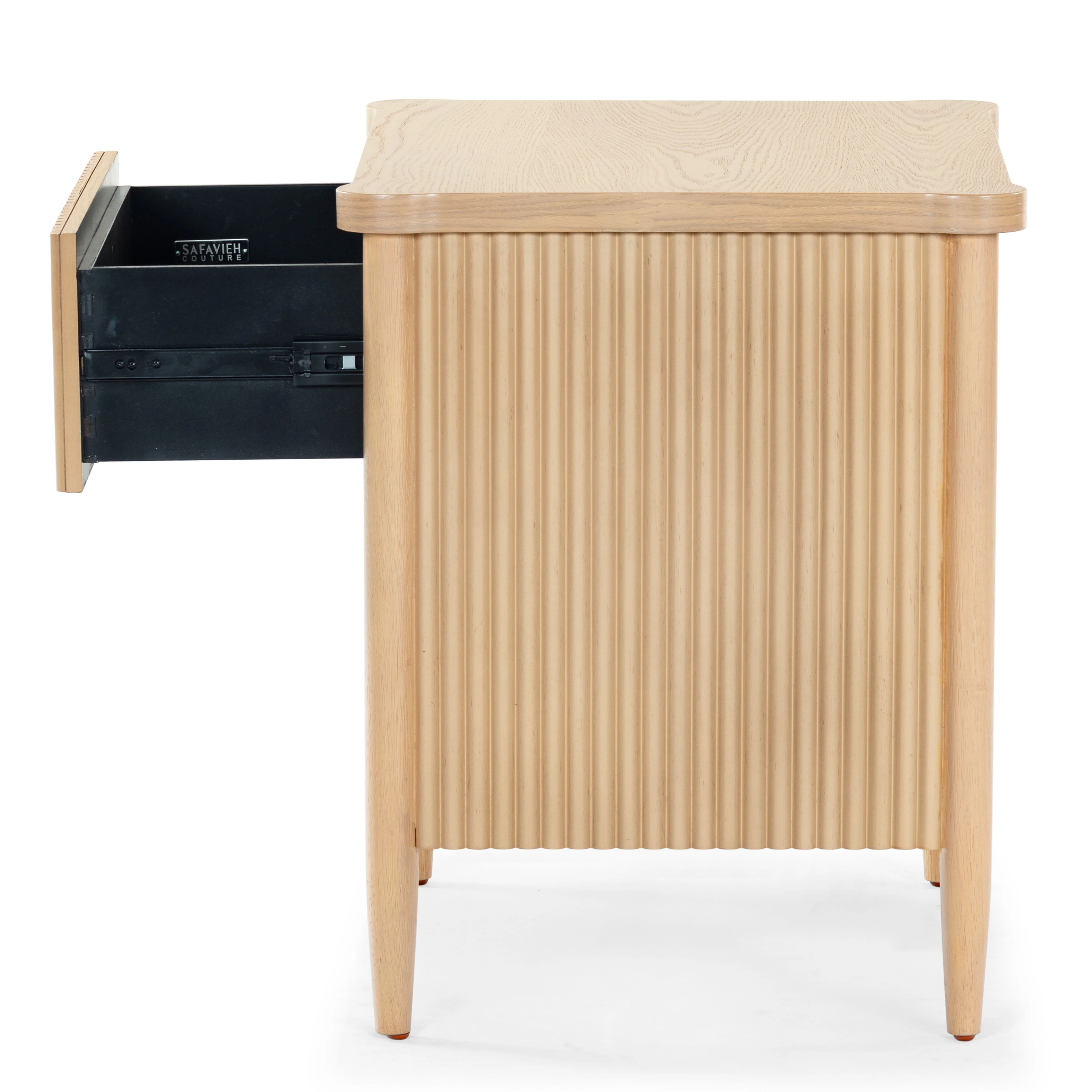Shelbie 1 Drawer Reeded Nightstand - Image 26