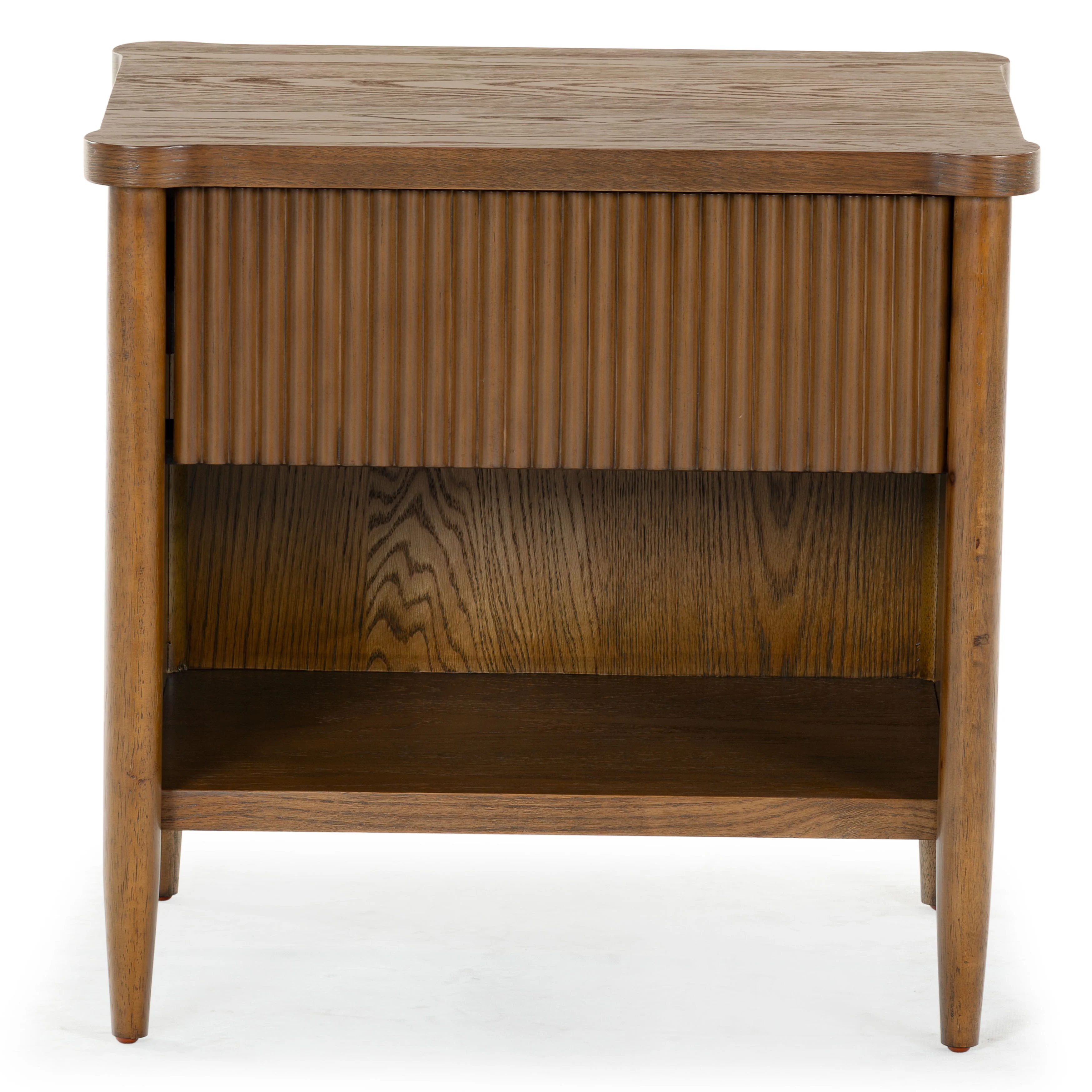 Shelbie 1 Drawer Reeded Nightstand - Image 3