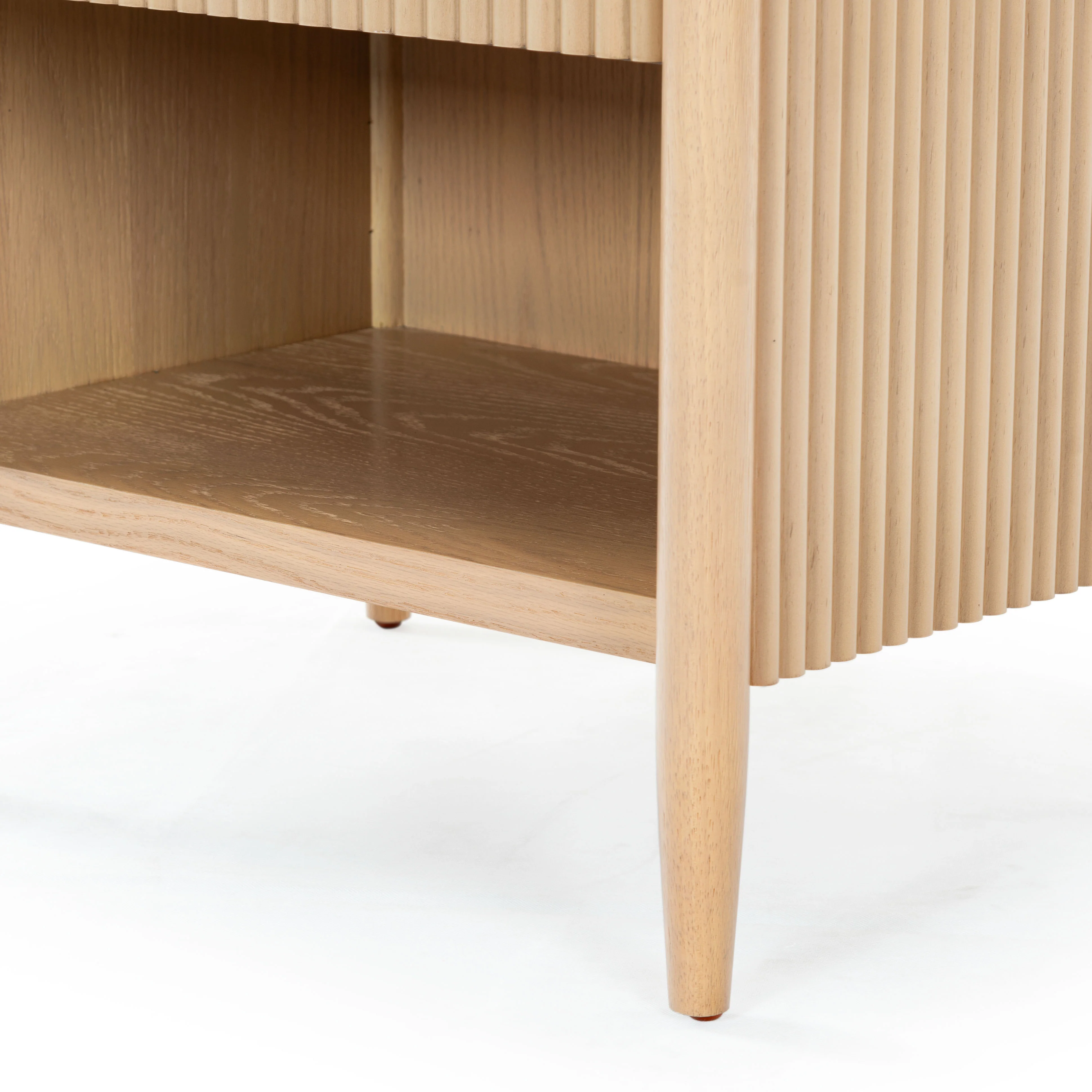 Shelbie 1 Drawer Reeded Nightstand - Image 31