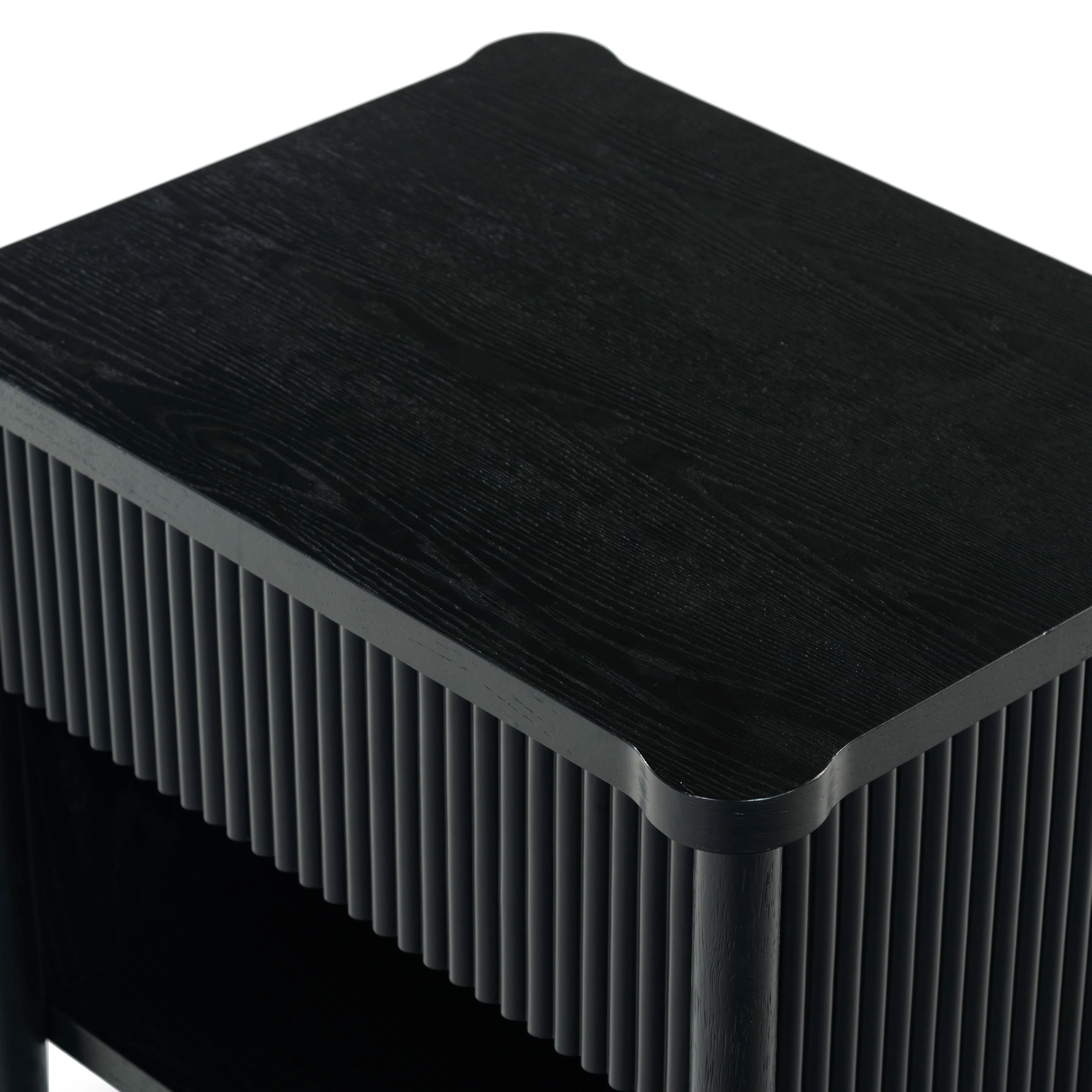 Shelbie 1 Drawer Reeded Nightstand - Image 40