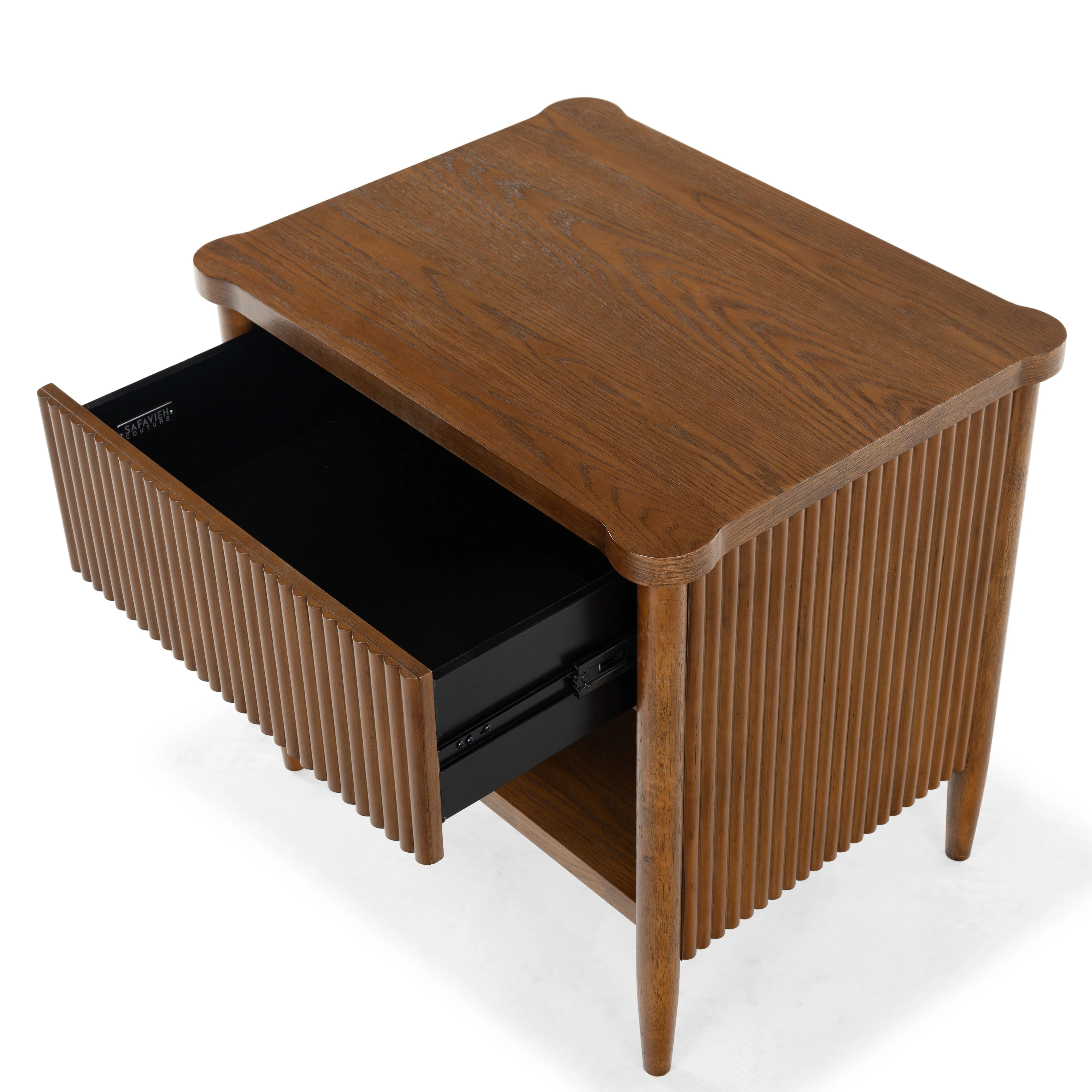Shelbie 1 Drawer Reeded Nightstand - Image 49