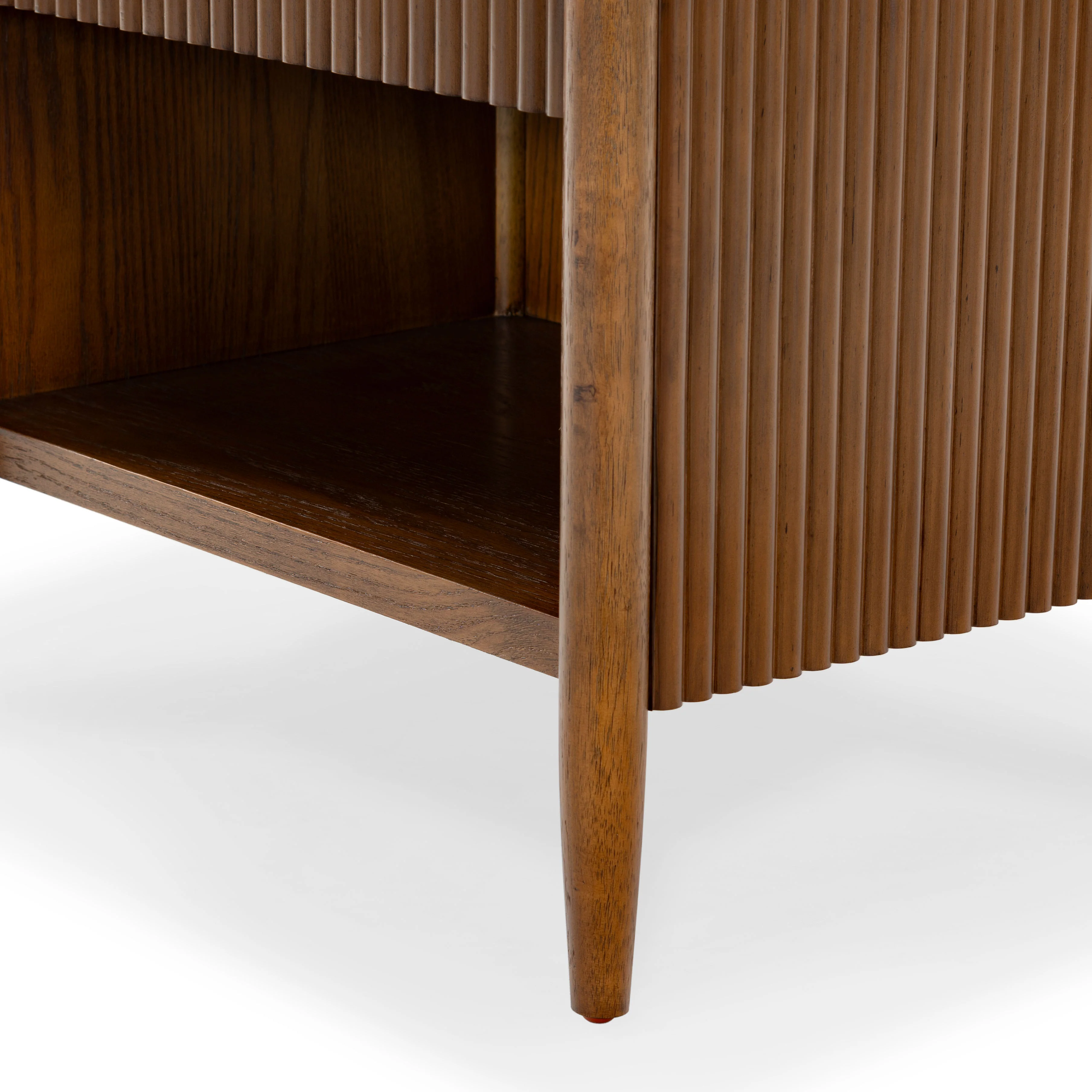 Shelbie 1 Drawer Reeded Nightstand - Image 50