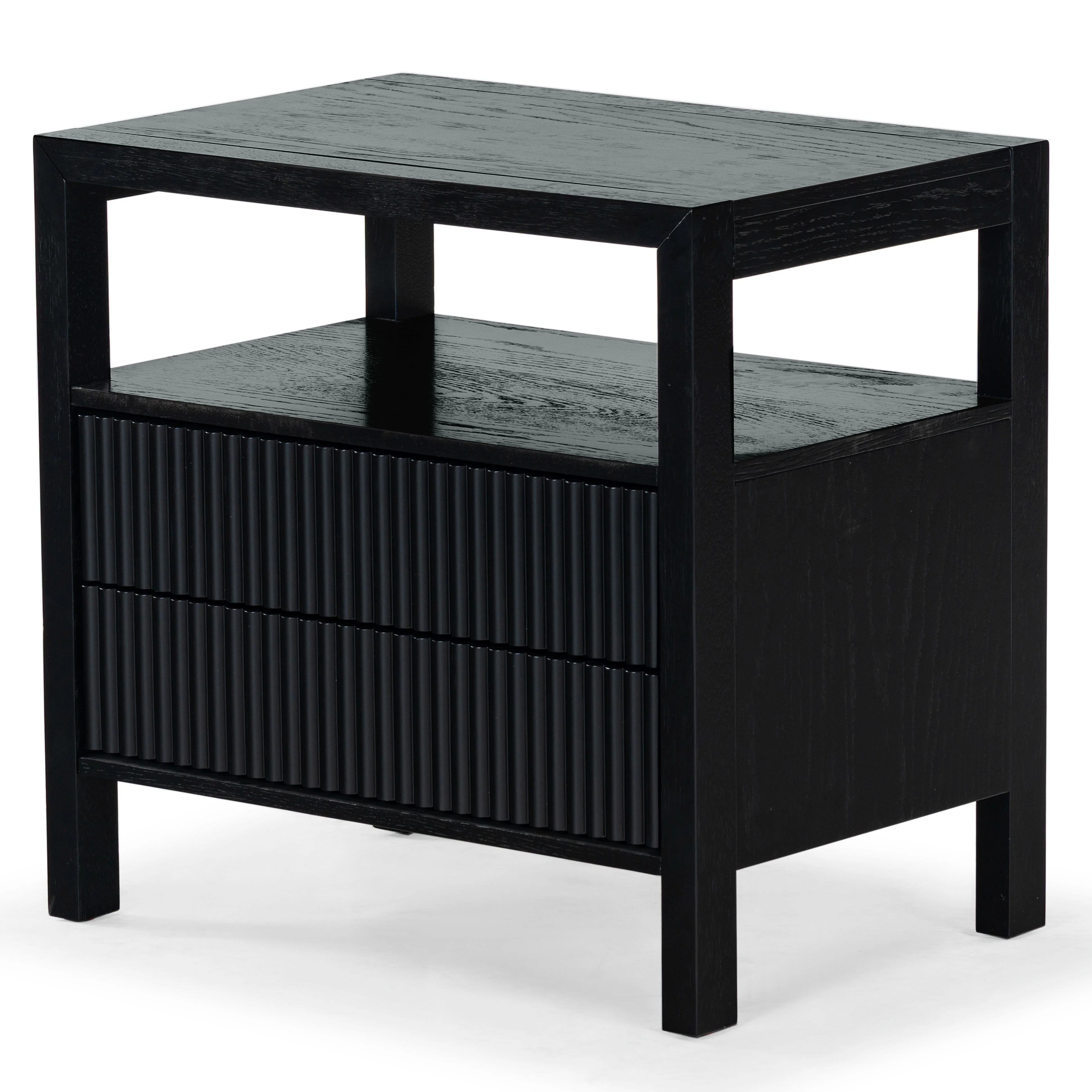 Shelbie 2 Drawer Reeded Nightstand - Image 23