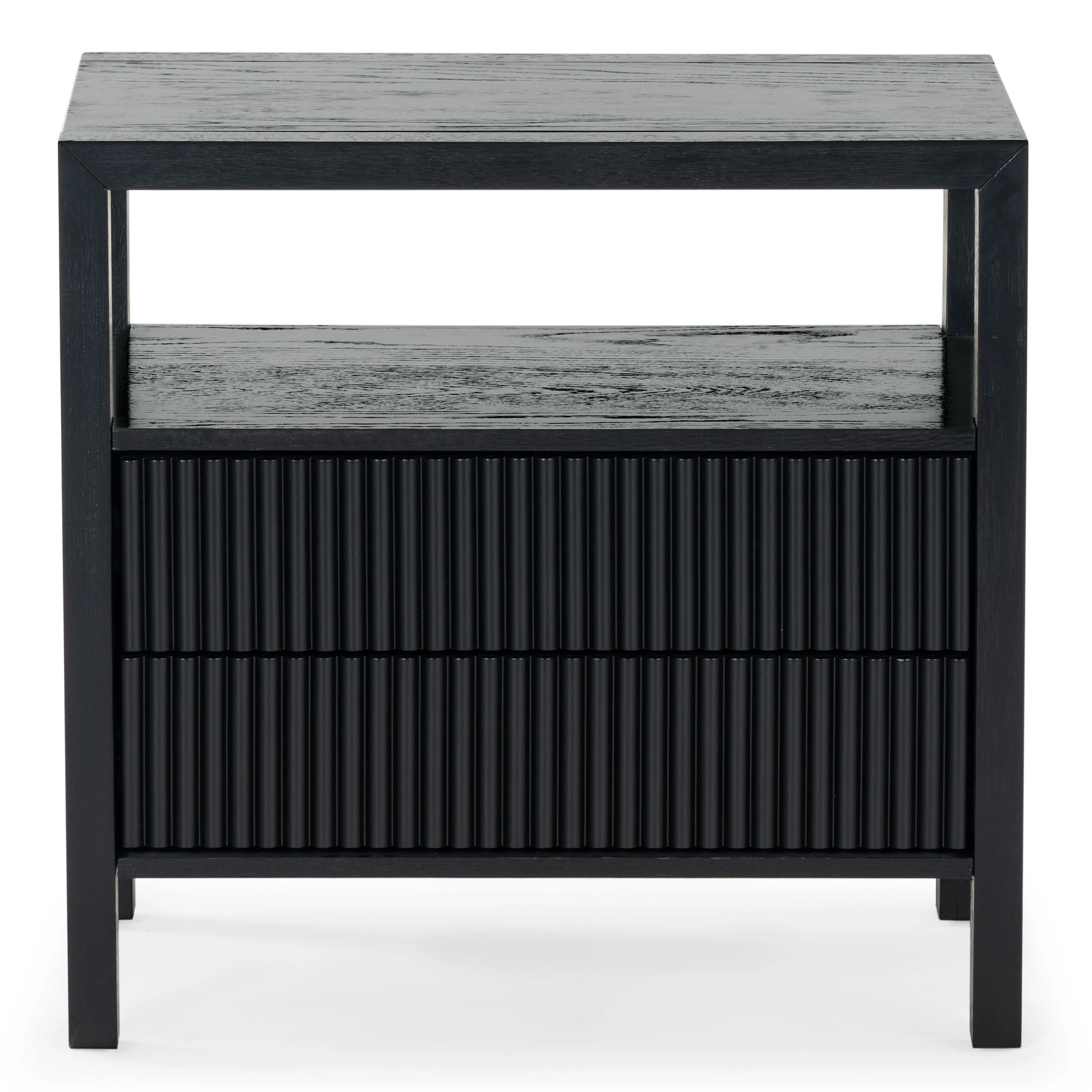 Shelbie 2 Drawer Reeded Nightstand - Image 29