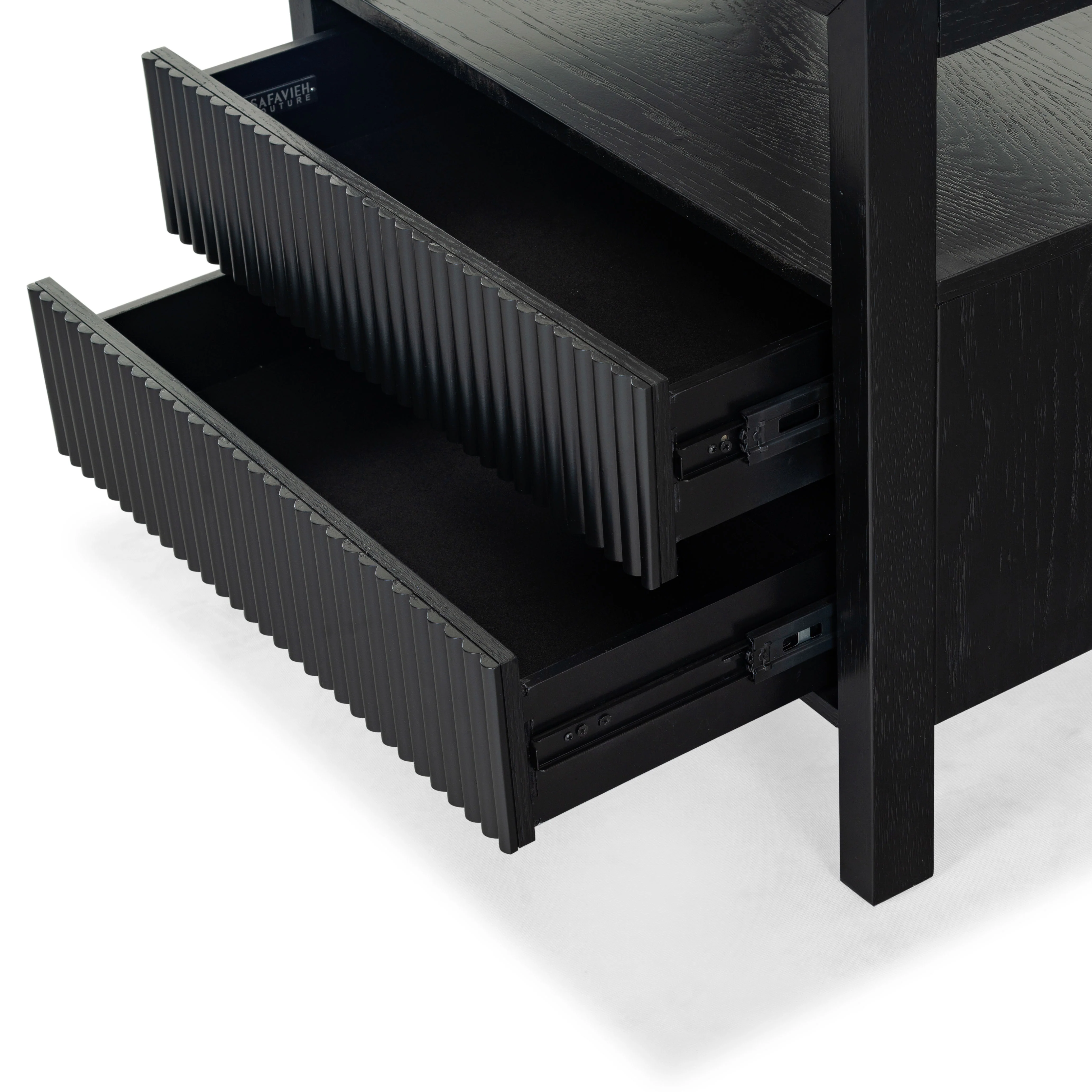 Shelbie 2 Drawer Reeded Nightstand - Image 34