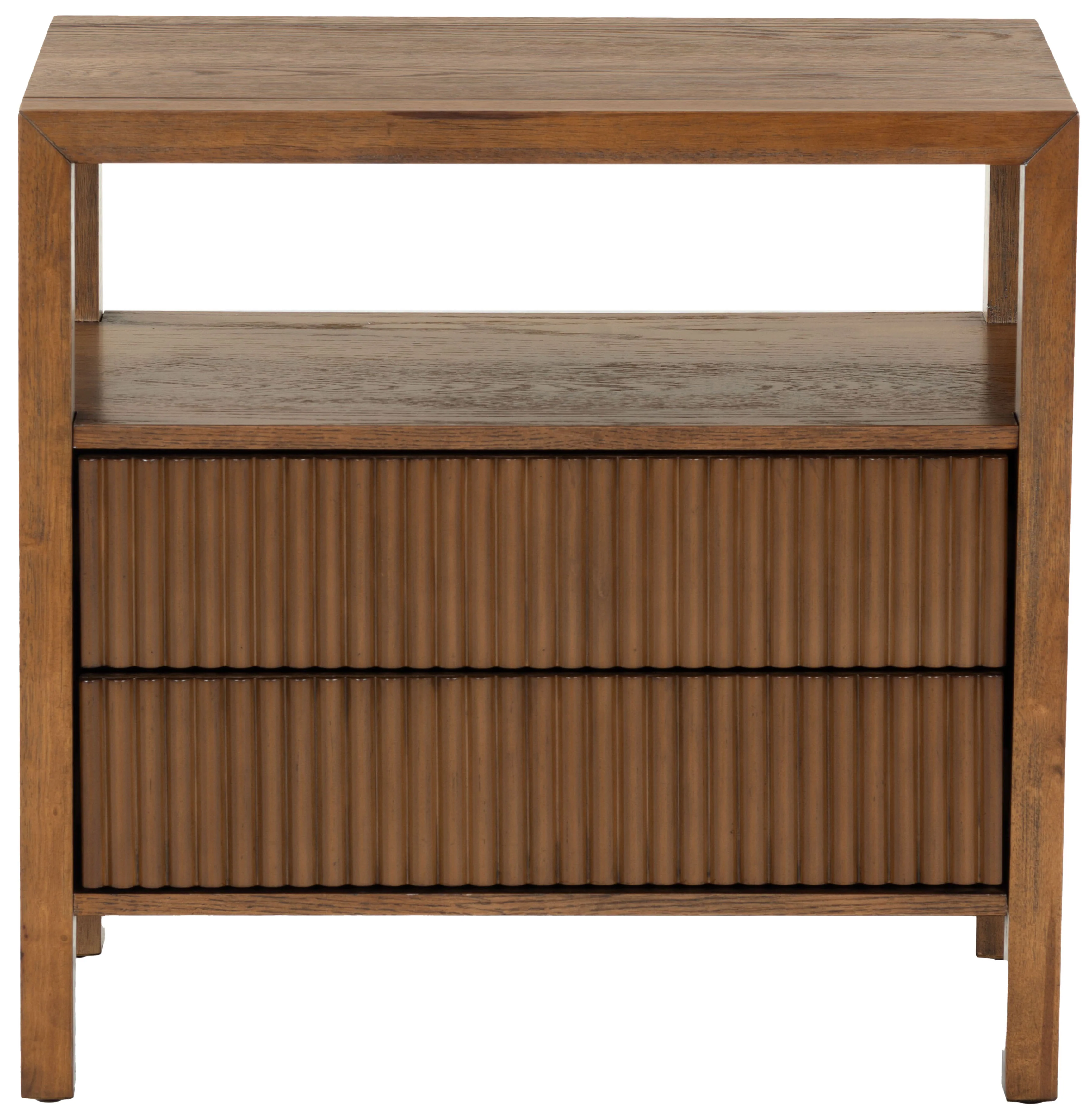Shelbie 2 Drawer Reeded Nightstand - Image 45