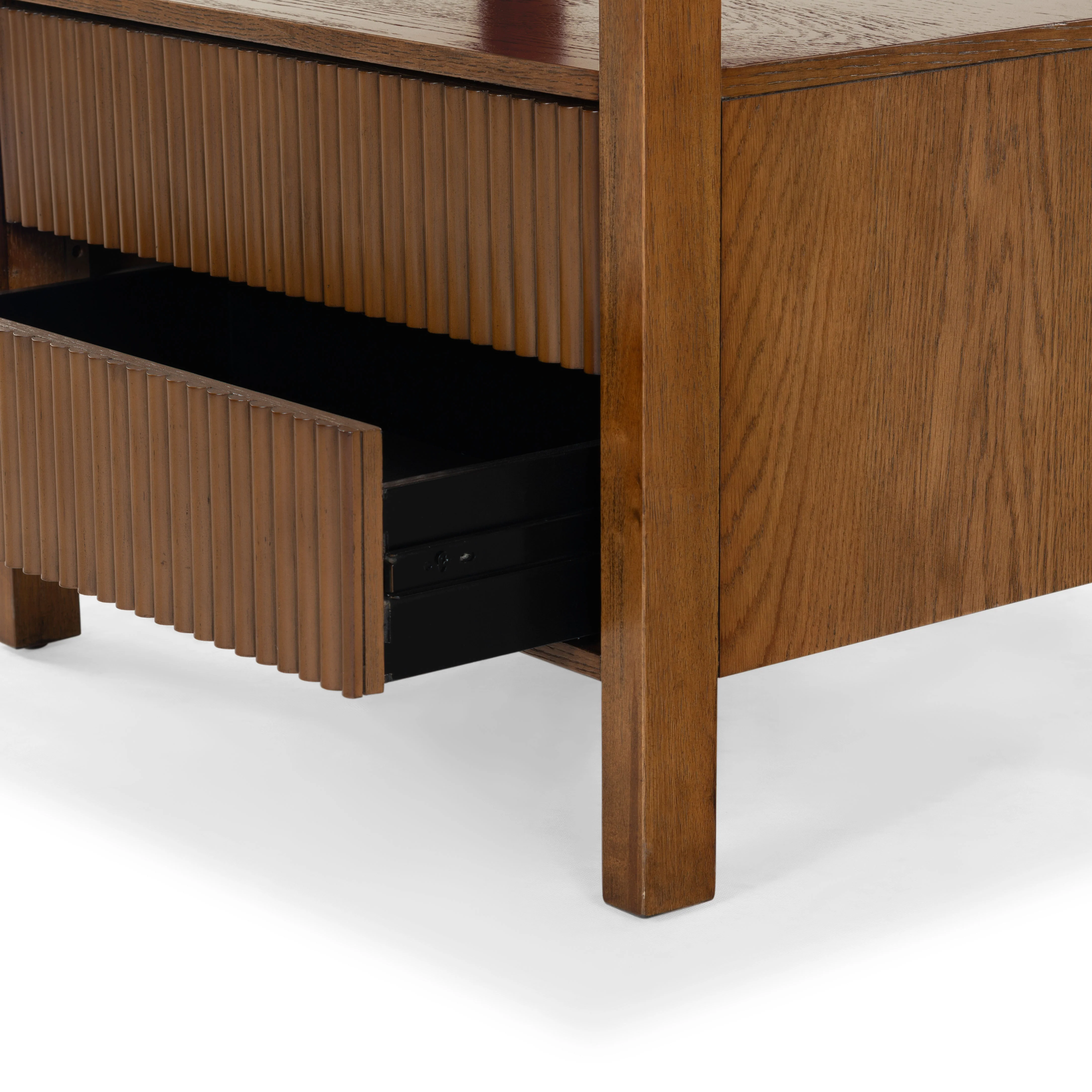 Shelbie 2 Drawer Reeded Nightstand - Image 51