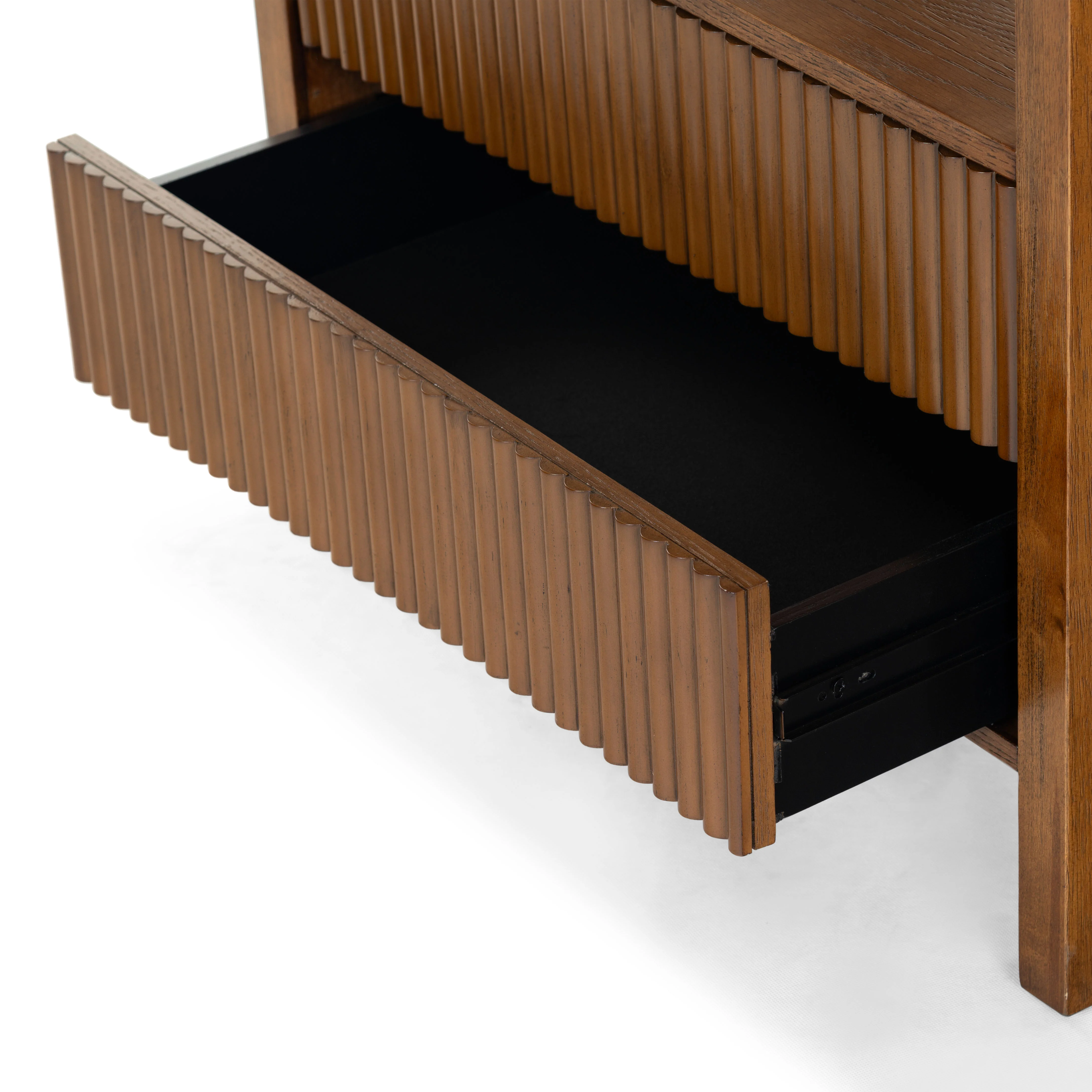 Shelbie 2 Drawer Reeded Nightstand - Image 53