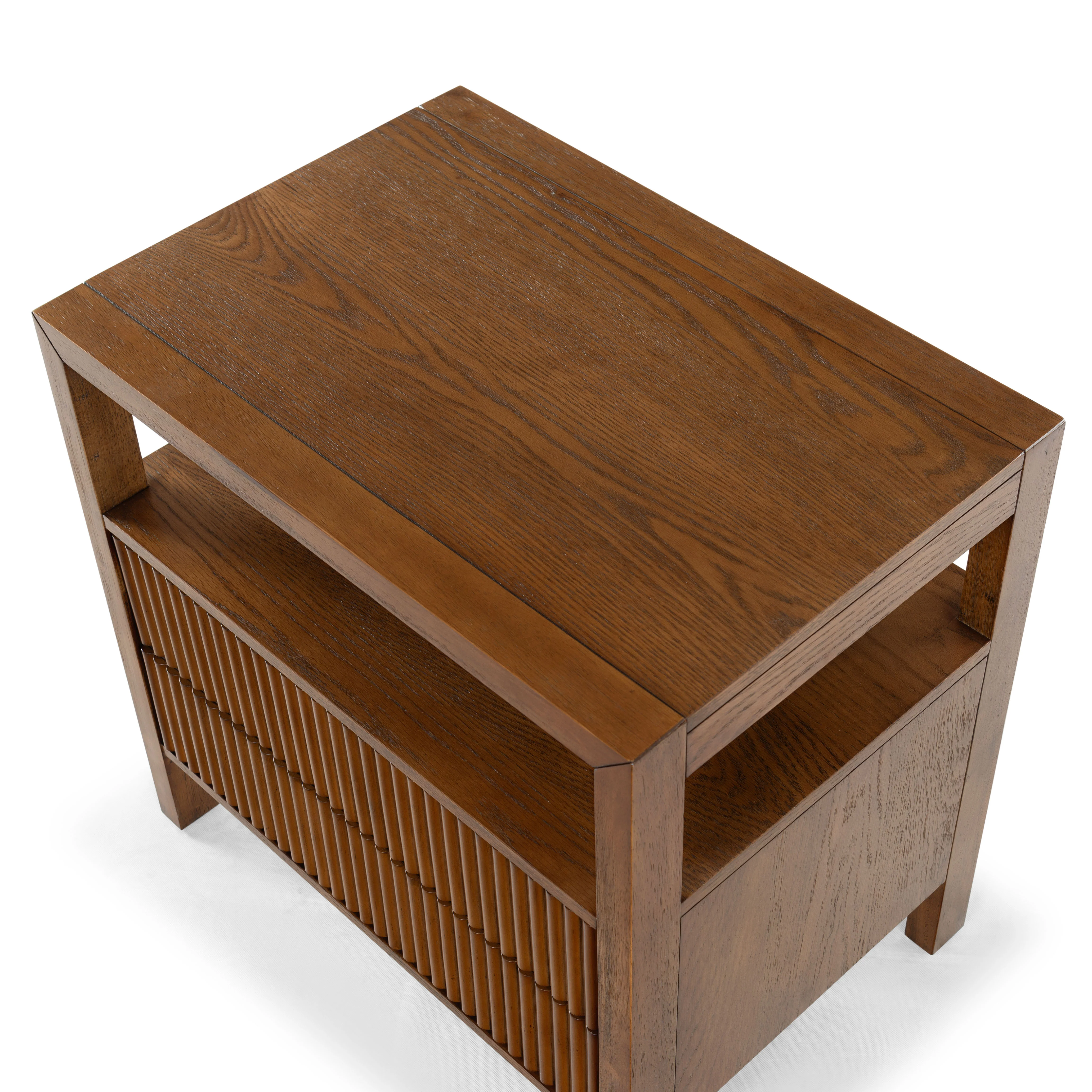 Shelbie 2 Drawer Reeded Nightstand - Image 54